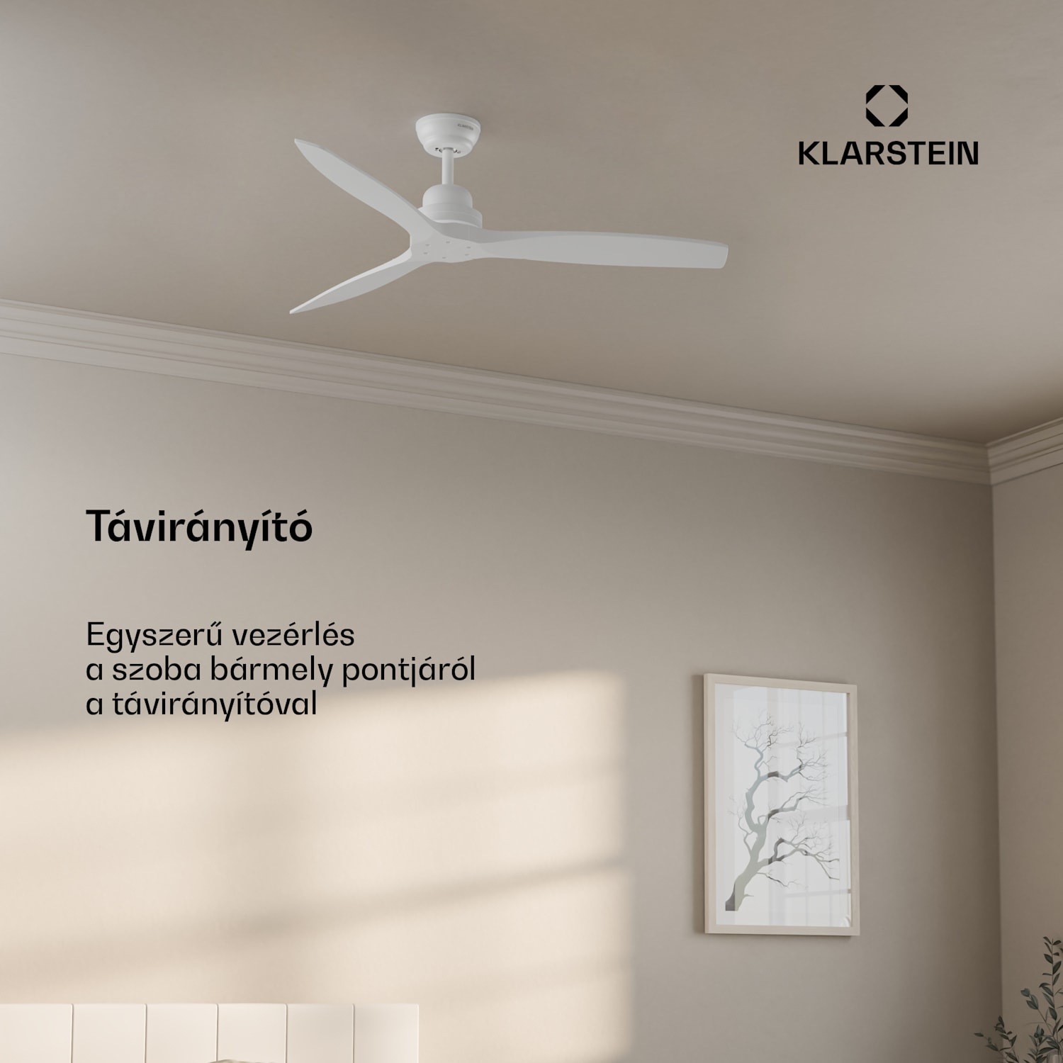 Santa Elena 52" mennyezeti ventilátor, 9 060 m³/h, 6 sebességfokozat, távirányító 