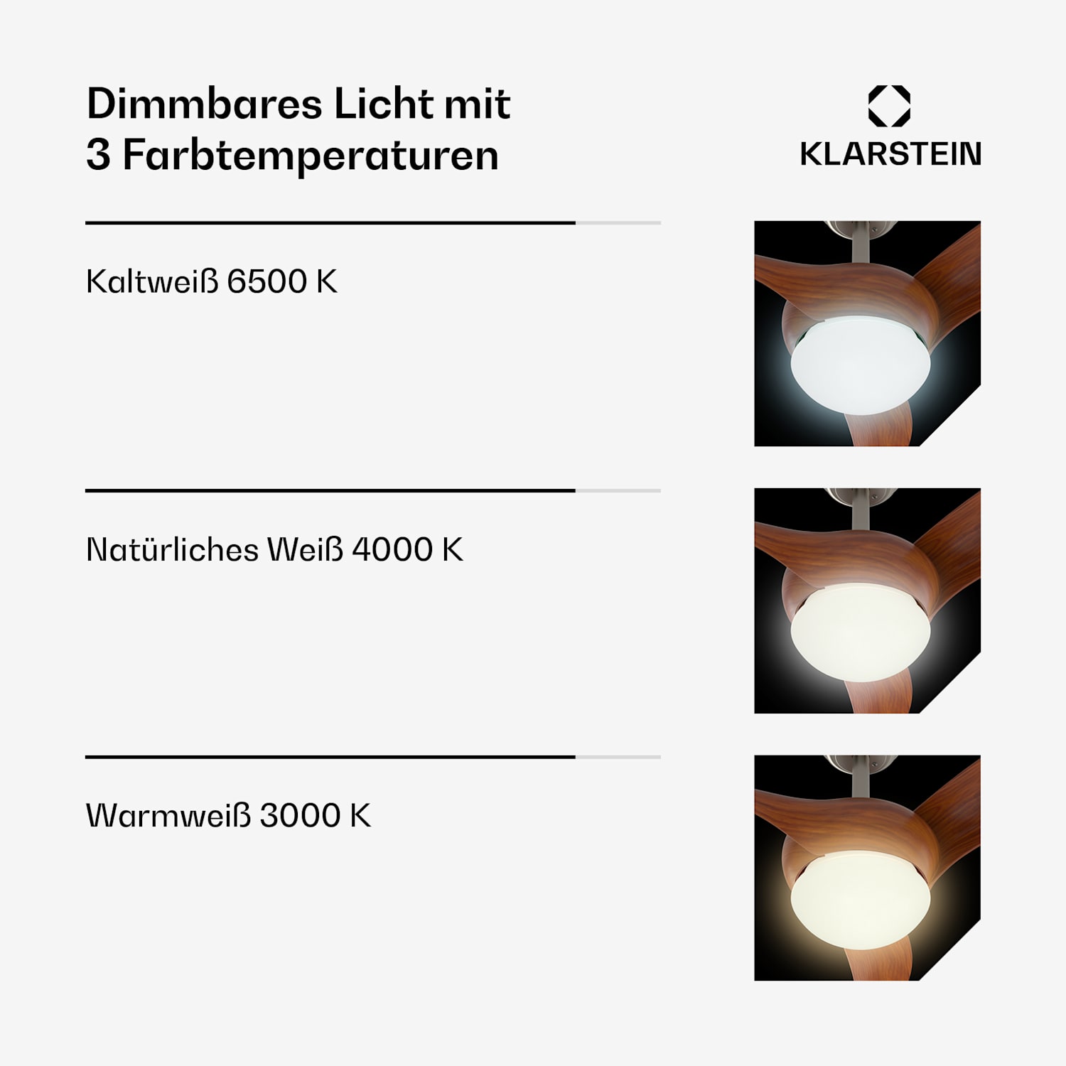 Ventilatore da soffitto Monteverde con luce dimmerabile Noce