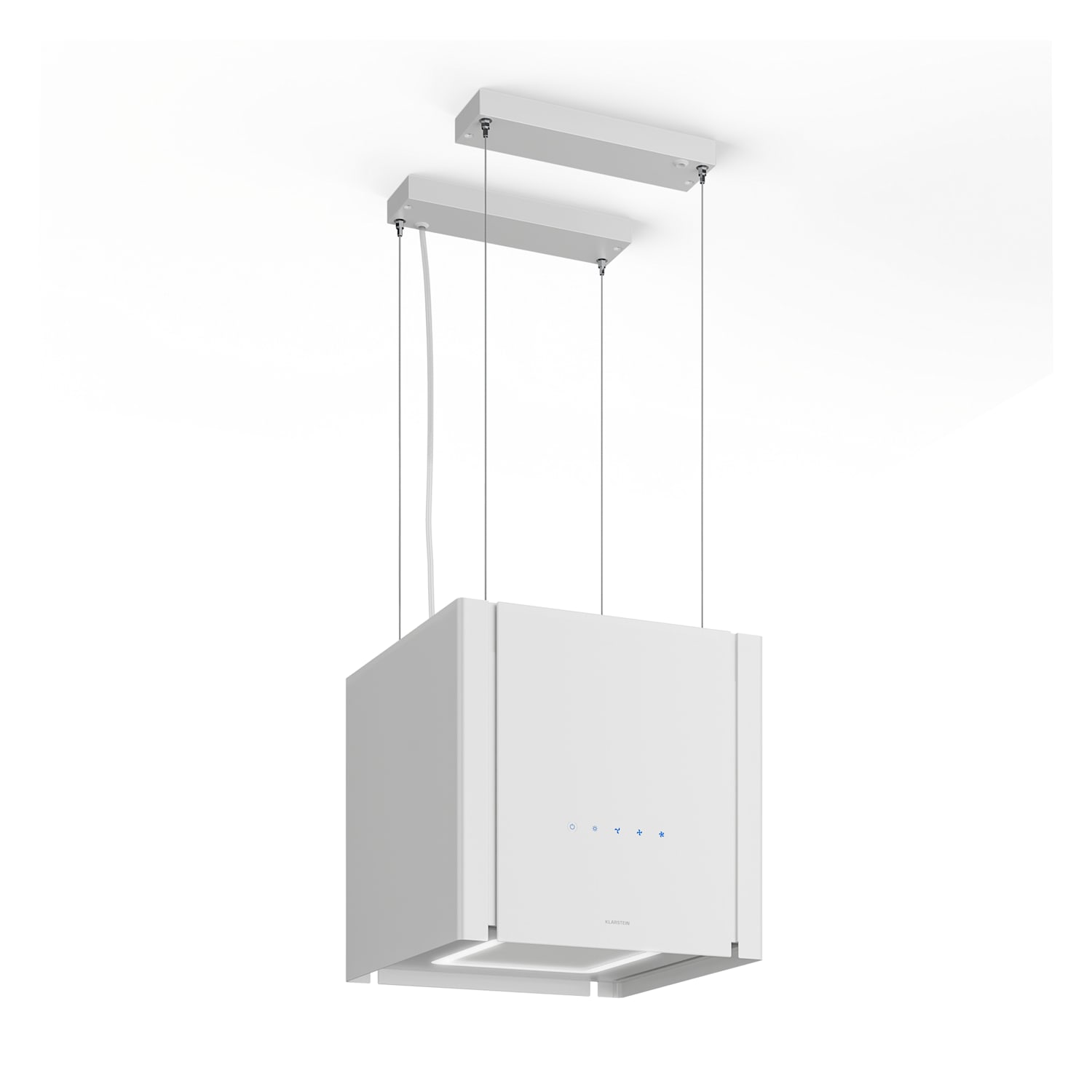 Velaire - Cappa aspirante con funzione di sollevamento, 40 cm | Elegante, minimalista, potente | Classe energetica A++ | 601 m³/ora 40 cm | Bianco