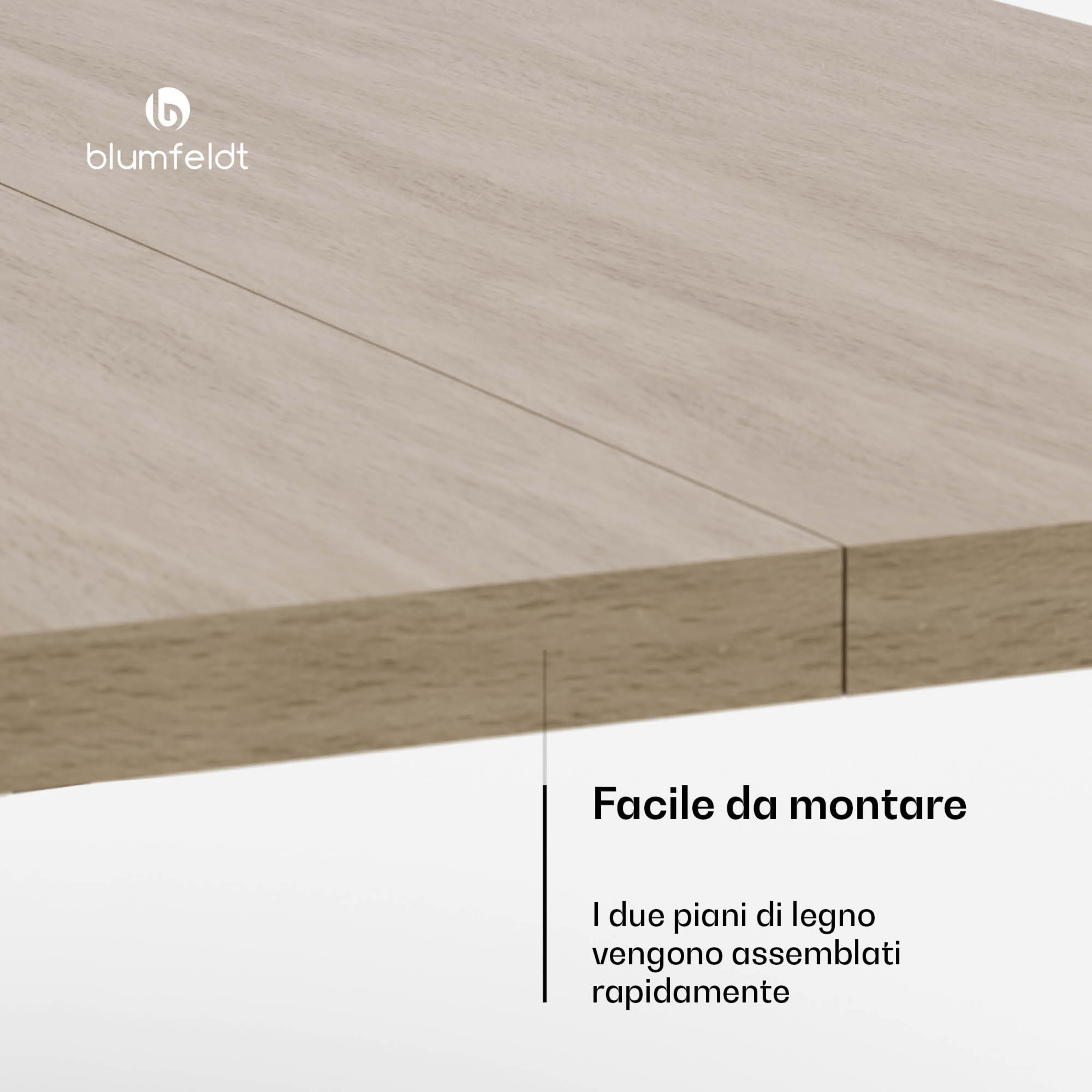 Piano del tavolo Bearsdon 200 x 100 cm per cucina e sala da pranzo | Legno stratificato robusto 