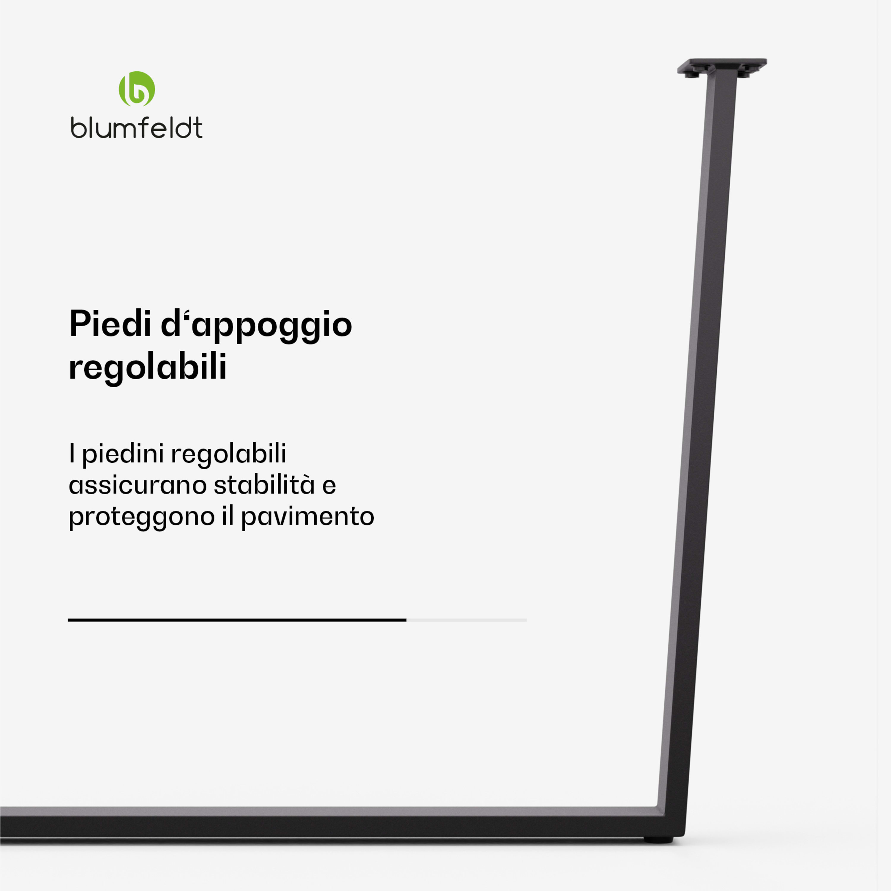 Ayr Table Legs | Gambe da tavolo, 72 x 72 cm | Metallo 82x72