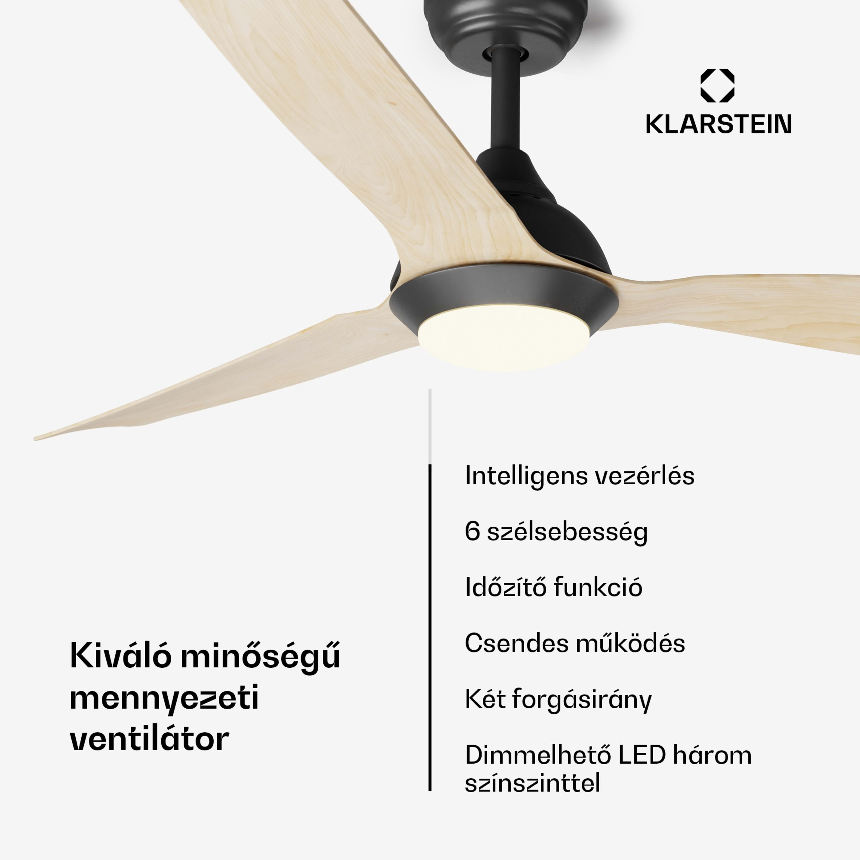 KLARSTEIN FIJI FLOW SMART MENNYEZETI VENTILÁTOR (JUHARFA)