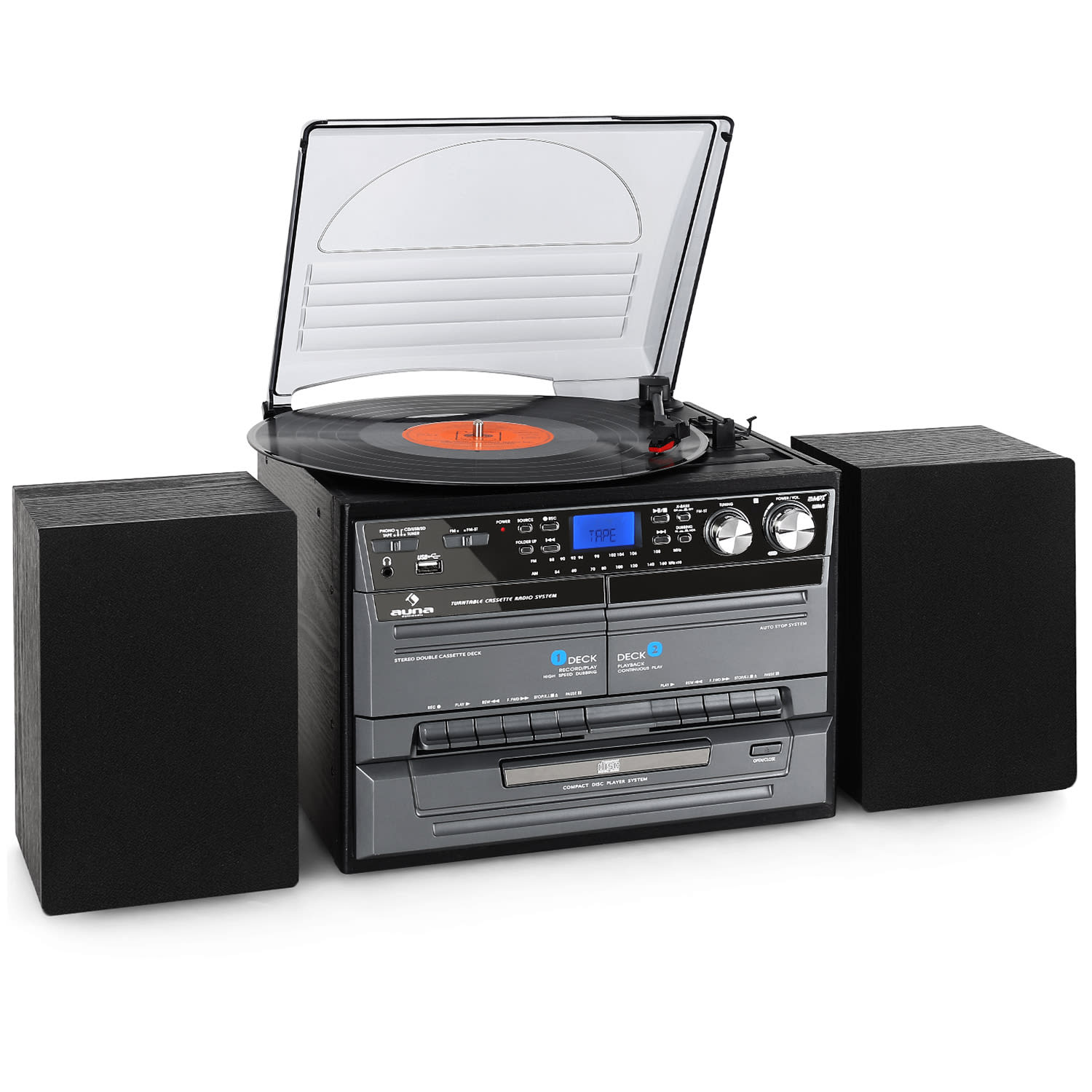 Stereo Hifi Dvostruki Kazetofon, CD Svirač Gramofon na