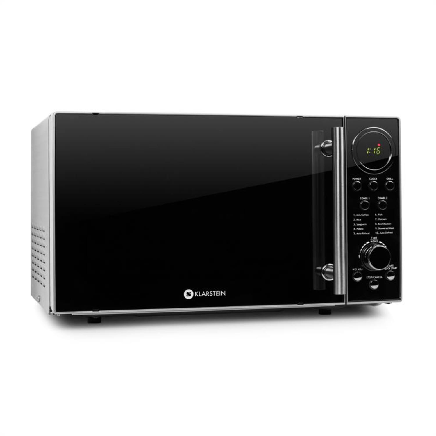 Luminance Prime Mikrowelle mit Grill 700W 20 Liter Edelstahl
