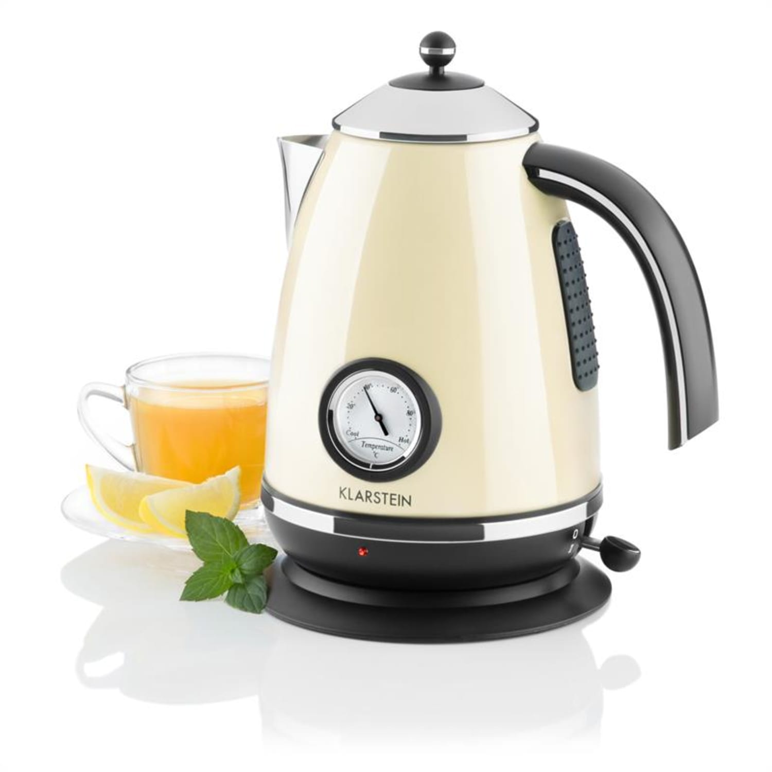 Aquavita Chalet Wasserkocher creme 1,7 Liter 2200W