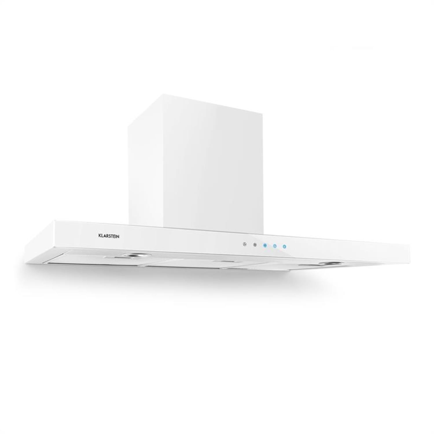 Bon Vivant Blanc Campana extractora 90cm 630,5m³/h Vidrio Acero