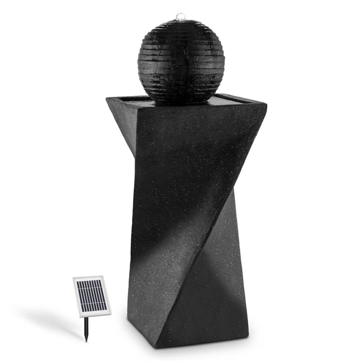 Schönbrunn Springbrunnen Kugelbrunnen Solar 200 l/h LED Basalt