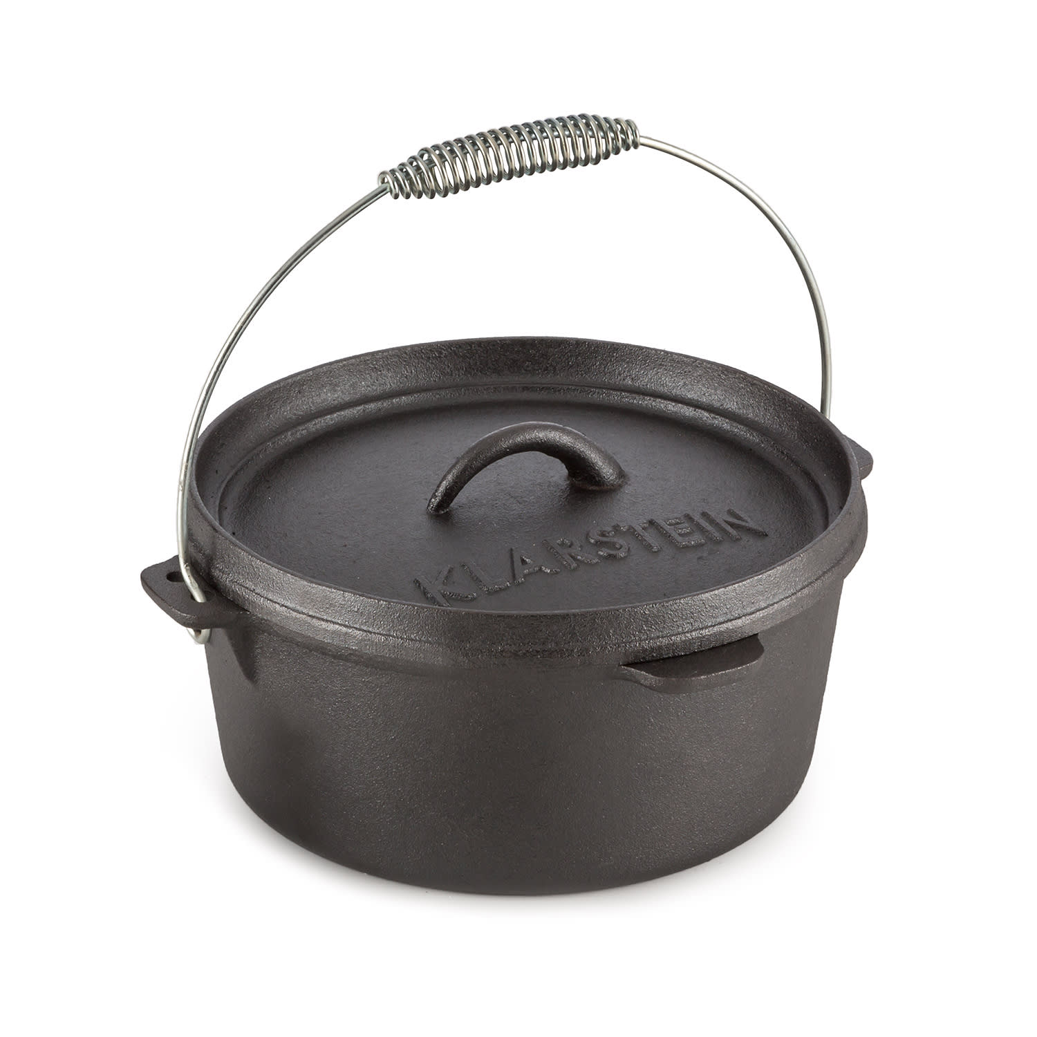 HOTROD 85 холандска фурна BBQ съд 9 QT / 8.5 литрa излято желязо черна