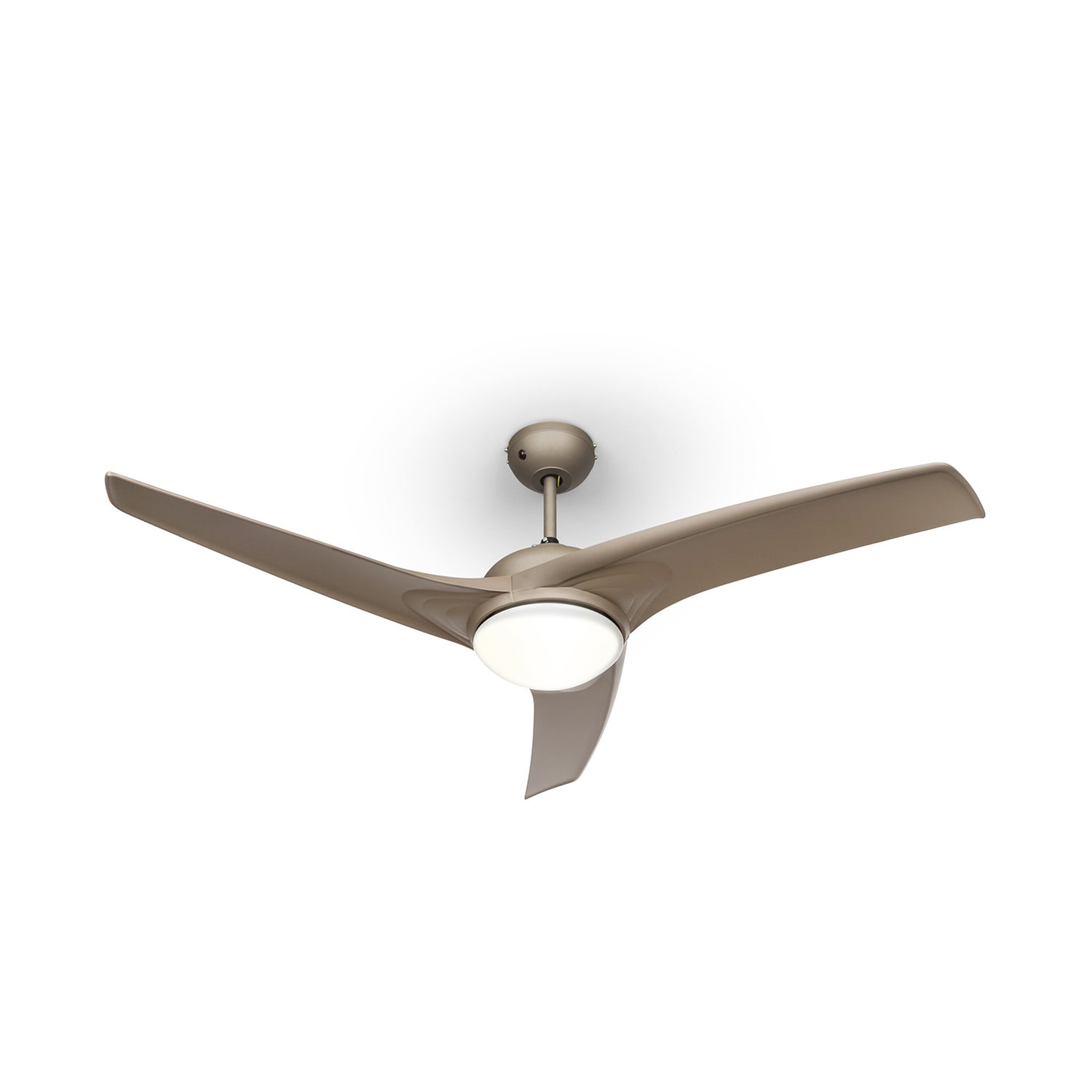 Figo Ventilatore da Soffitto 52" 55W Lampadario 2x42W Telecomando titanio