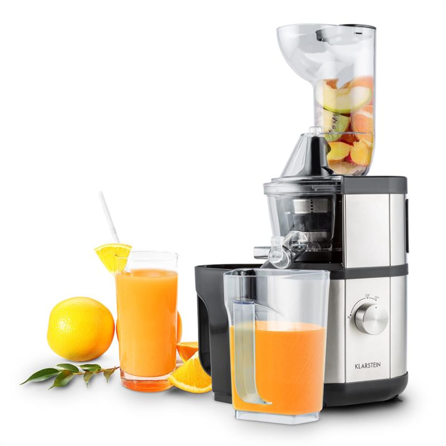 Fruitberry Entsafter Slow Juicer 400 Watt 60 U/min Ø 8,5 cm BPA-frei