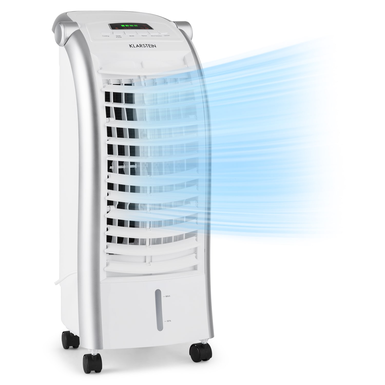Maxfresh, Hladilec zraka, ventilator, 4 v 1, 6 l, 65 W, daljinski upravljalnik, 2 x hladilni komplet