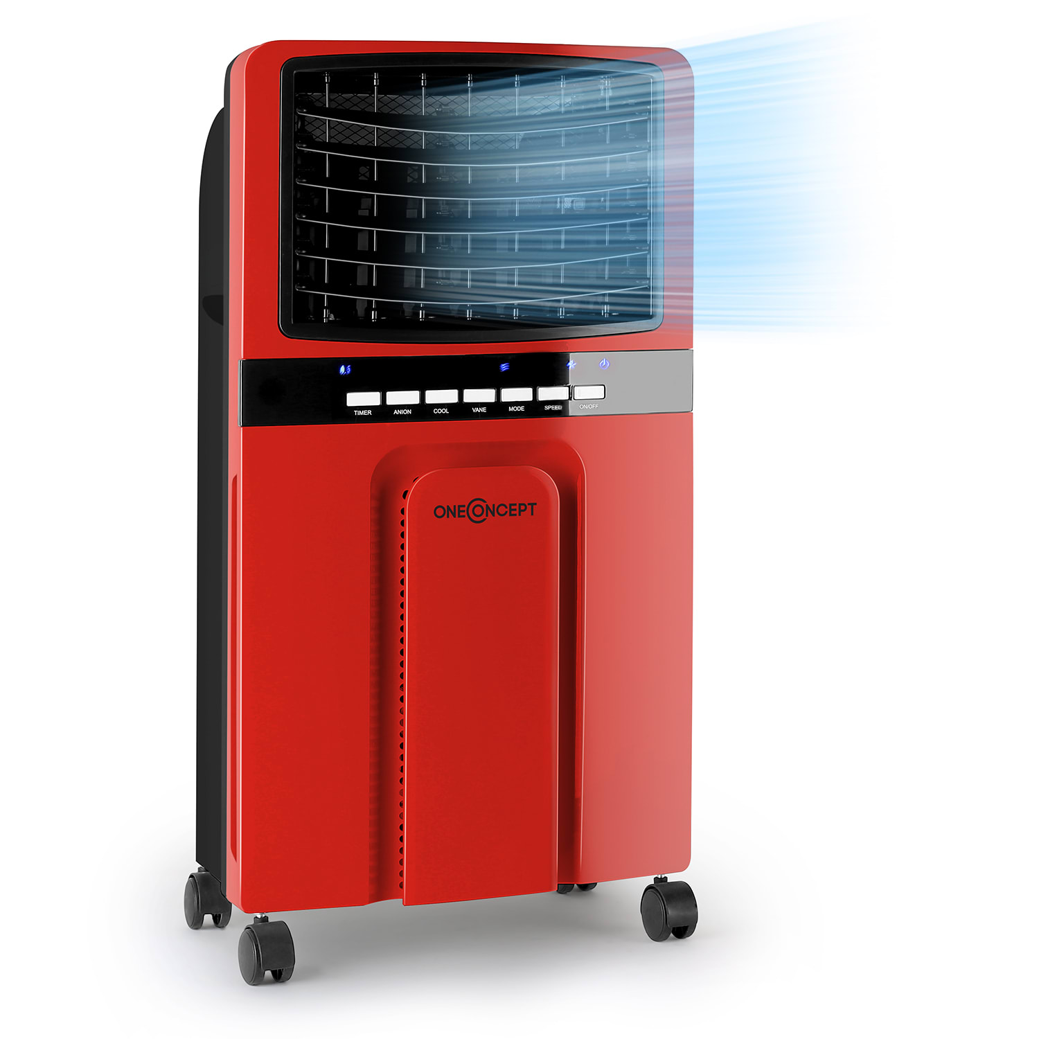 Baltic Red 3-in-1 Luftkühler 360 m³/h 65 W 6 Ltr Fernbedienung mobil
