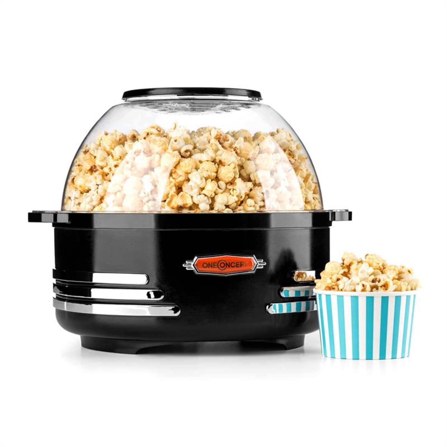 Couchpotato Machine à popcorn Appareil rétro Soirée Home cinéma - noir