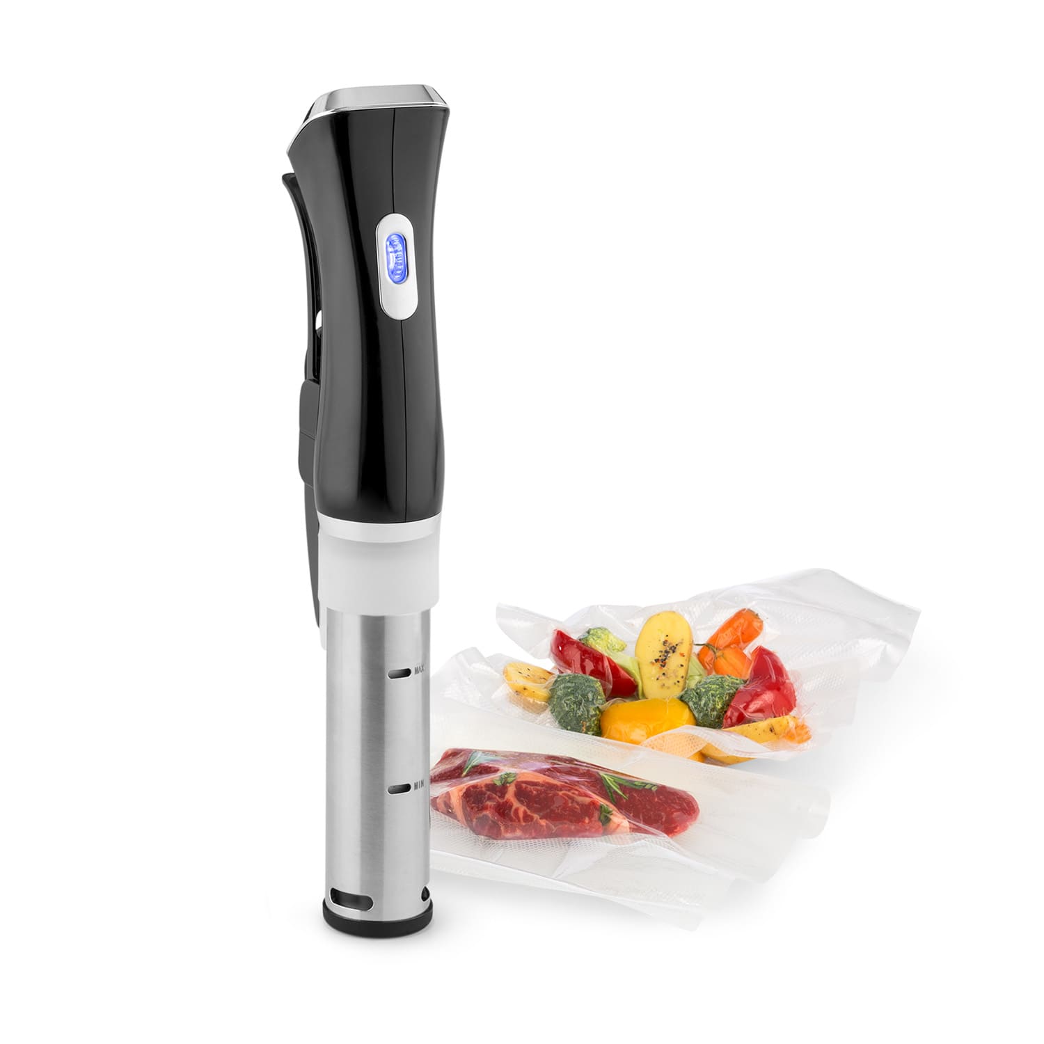 Cuiseur sous vide Quickstick | Thermostat : 50-95 °C par intervalles de 0,5 °C | Pompe de circulation pour 20 L | Acier inoxydable