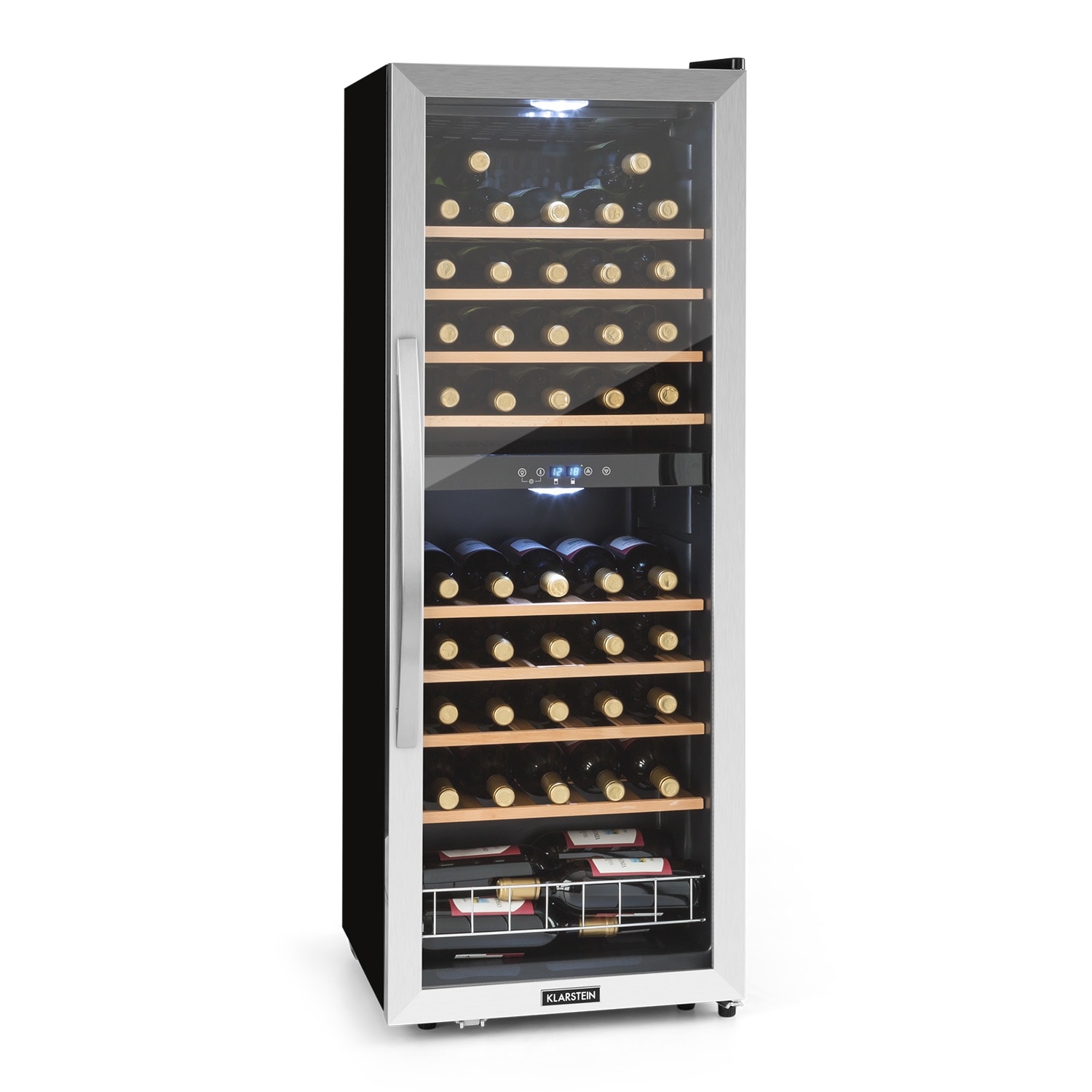 Vinamour 54 Duo cave à vin 2 zones 148 litres 54 bouteilles écran tactile