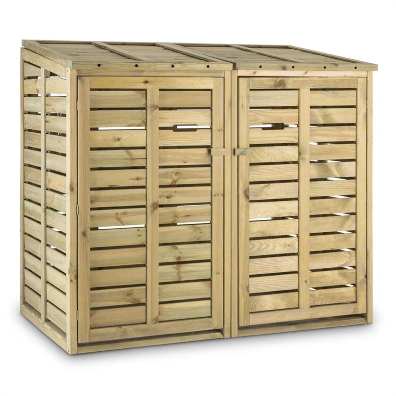 ORDNUNGSHÜTER 2T, KUTIJA ZA KOŠEVE ZA SMEĆE, 145 x 130 x 87 cm (Š x V x D), 2 KOŠA, FSC - BOR