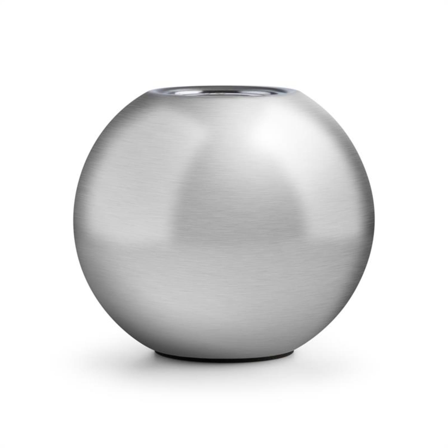 Supernova Edelstahl Feuerkugel Tischfeuer Bio-Ethanol silber