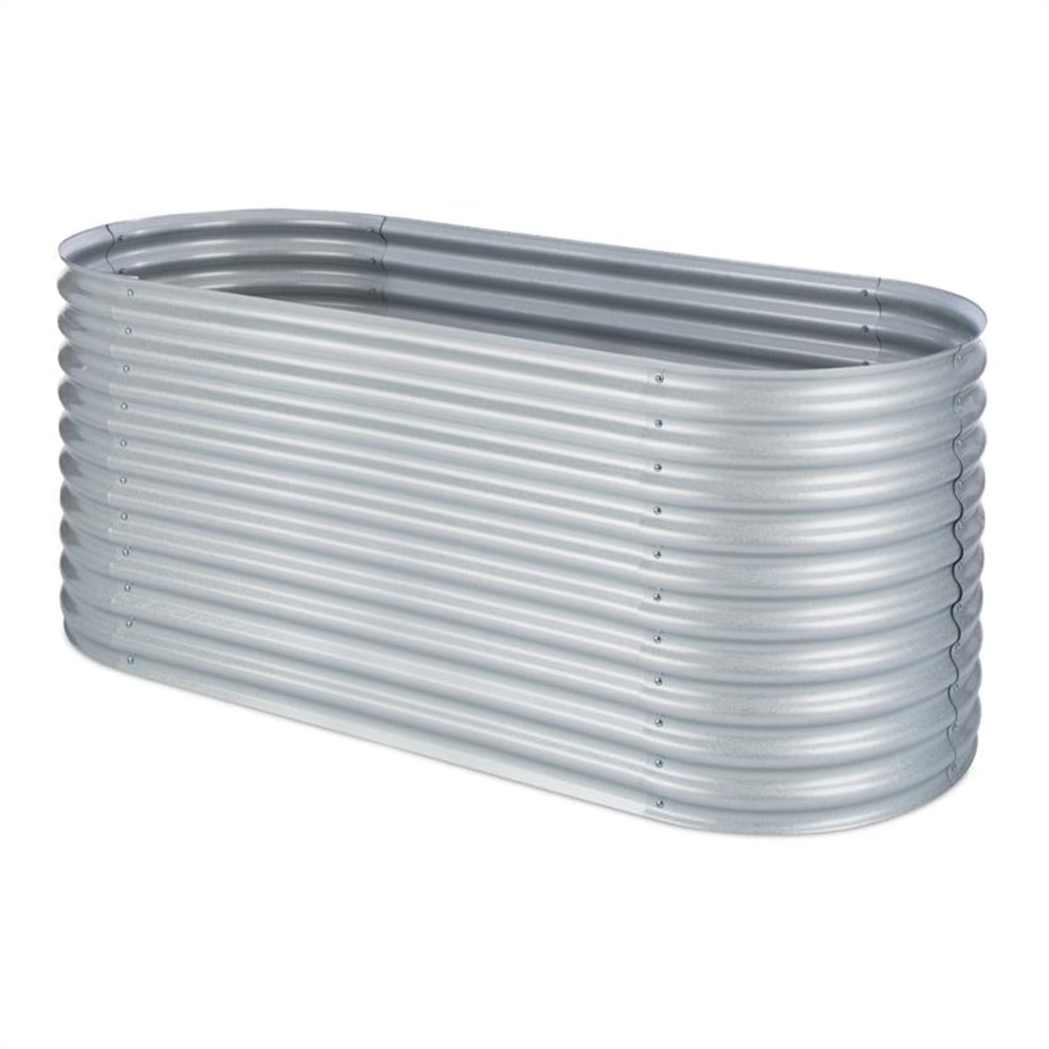 High Grow Hochbeet Gartenbeet 2,0m Zink-Alu-Beschichtung silber