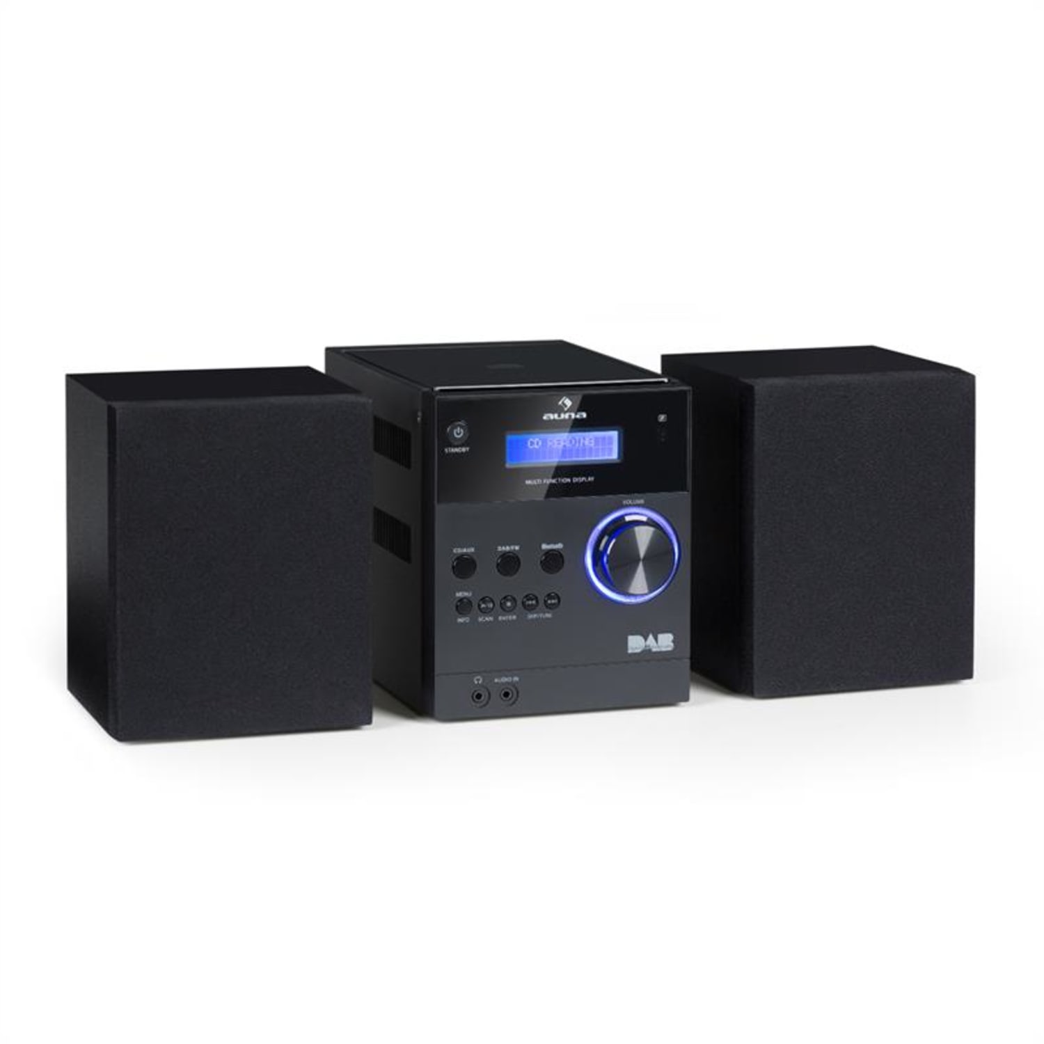 MC-20 DAB micro stereo zariadenie, DAB+, bluetooth, diaľkové ovládanie, čierna farba