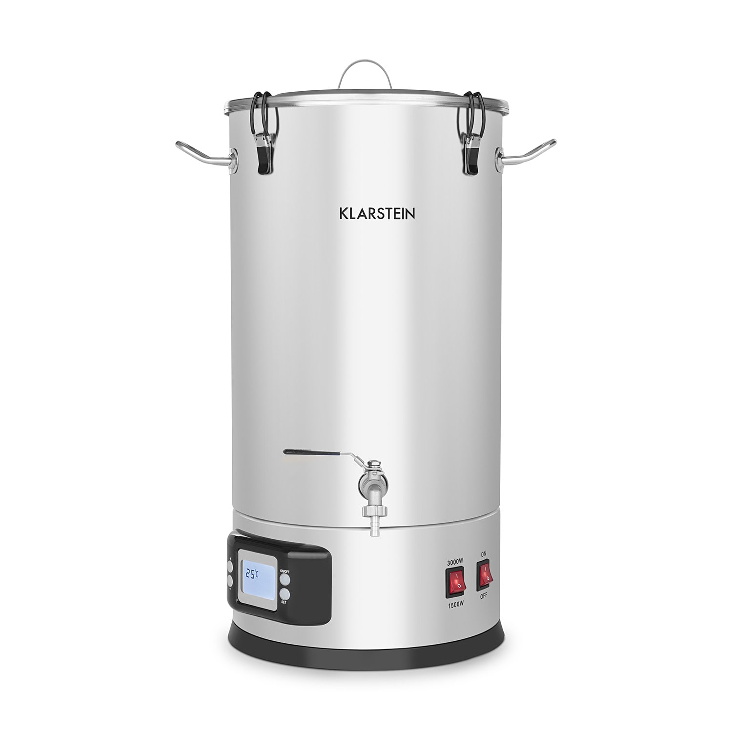 Maischfest Cuve de trempage 5 éléments 1500/3000W 25l LCD Touch - inox