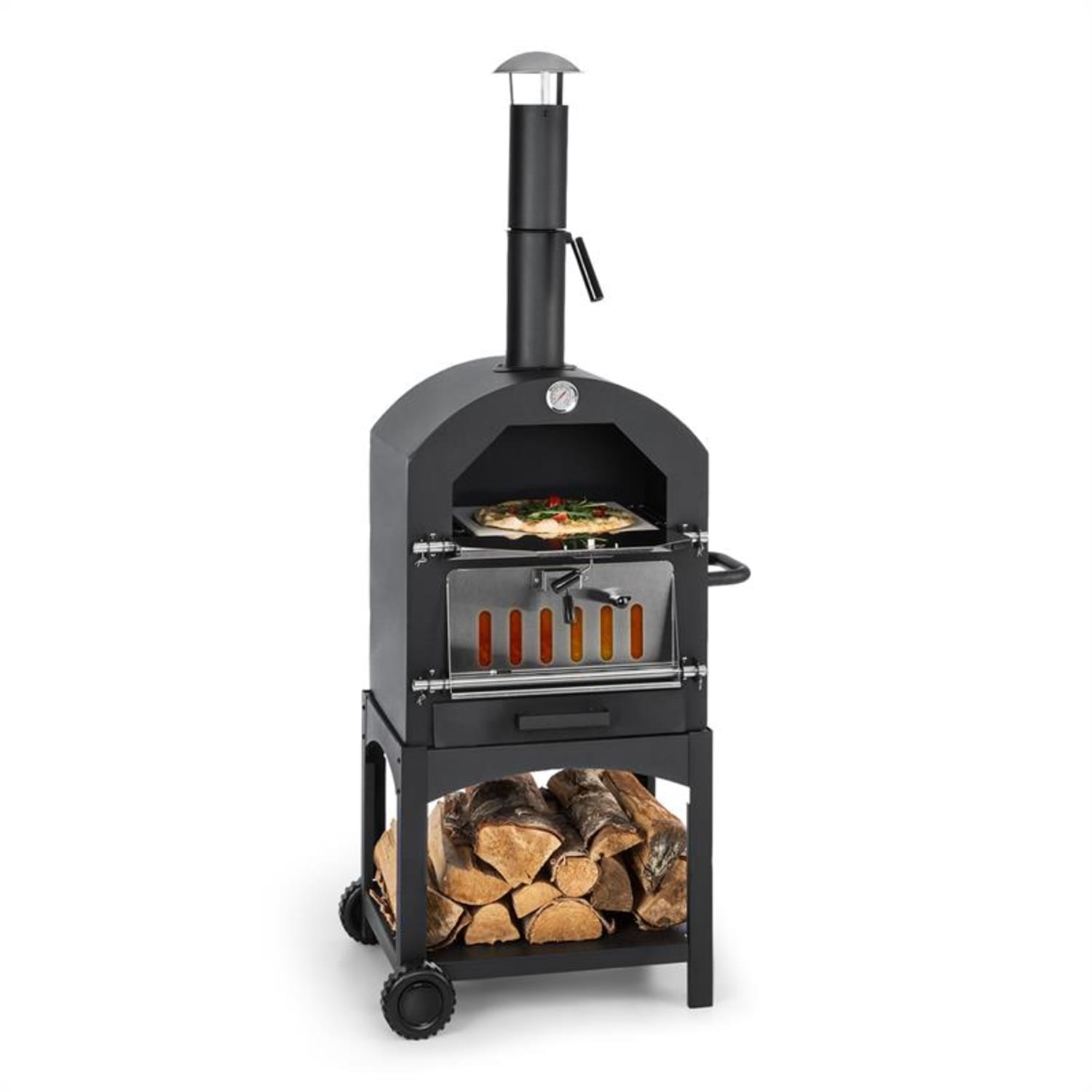 Pizzaiolo Perfetto Horno para pizza 30,5 x 30,5 cm Piedra 1,2 mm Acero Móvil