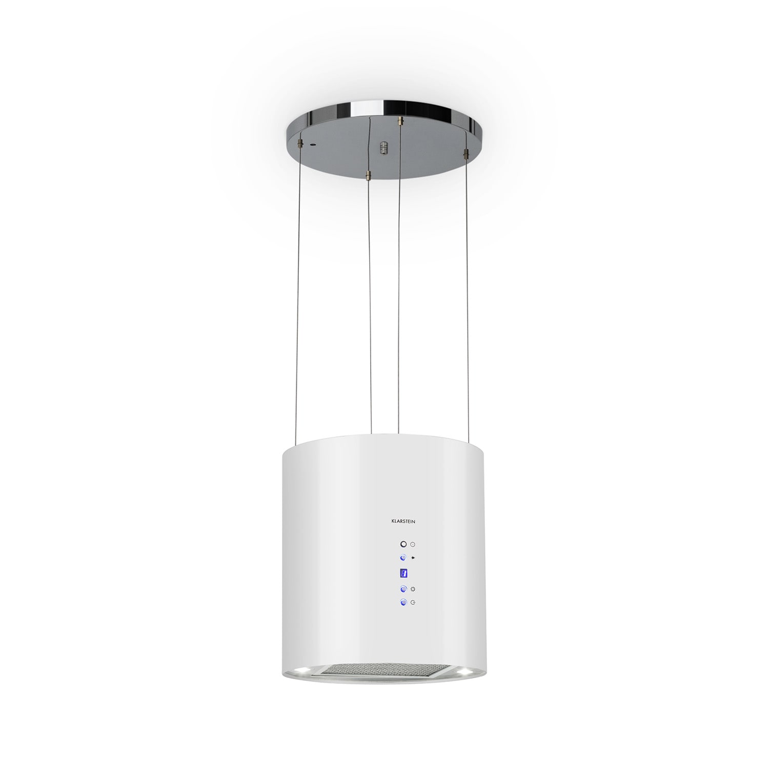 Barett eiland afzuigkap Ø 35 cm recirculatie 558 m³/h led actief koolfilter