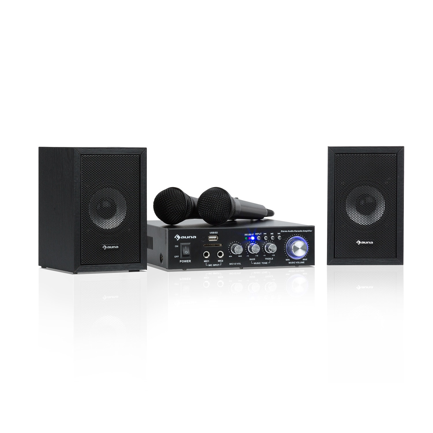 Karaoke Star 2, караоке комплект, 2 x 50 W max.,USB/SD, Line-In, 2 x безжични микрофон