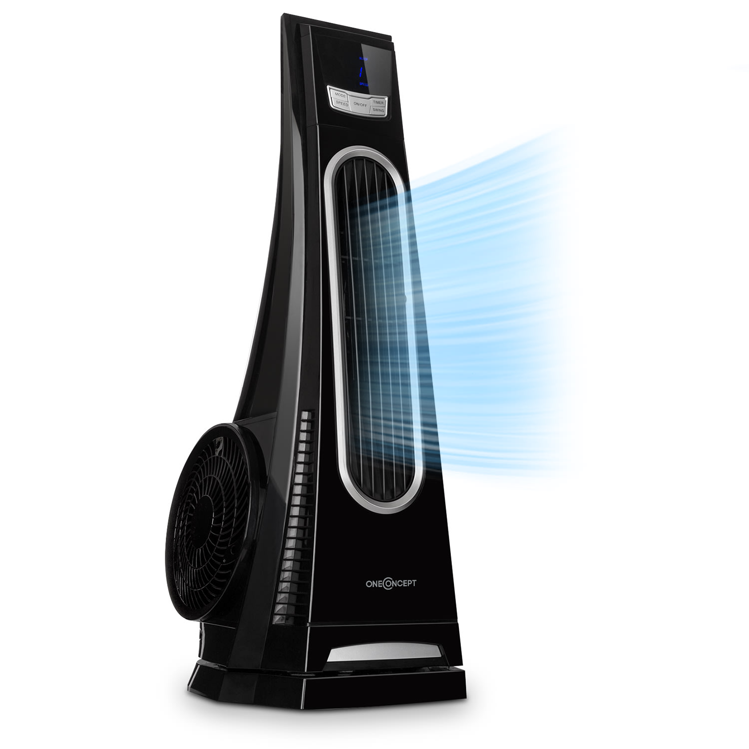 Blown Away Turmventilator 100W 70°-Oszillation 1000 m³/h Fernbedienung