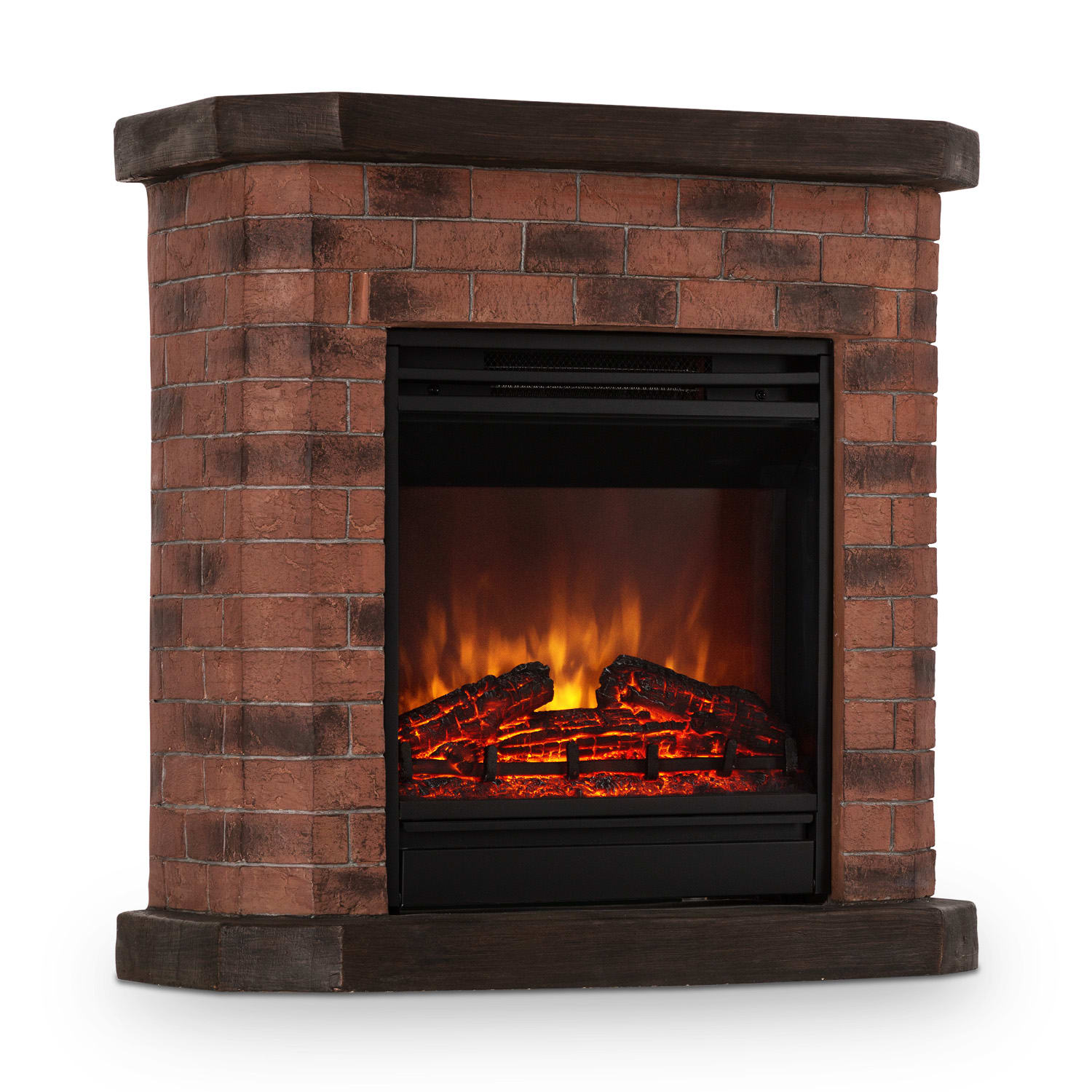 Villach Chimenea eléctrica 1800W Piedra decorativa Polystone Mando a distancia