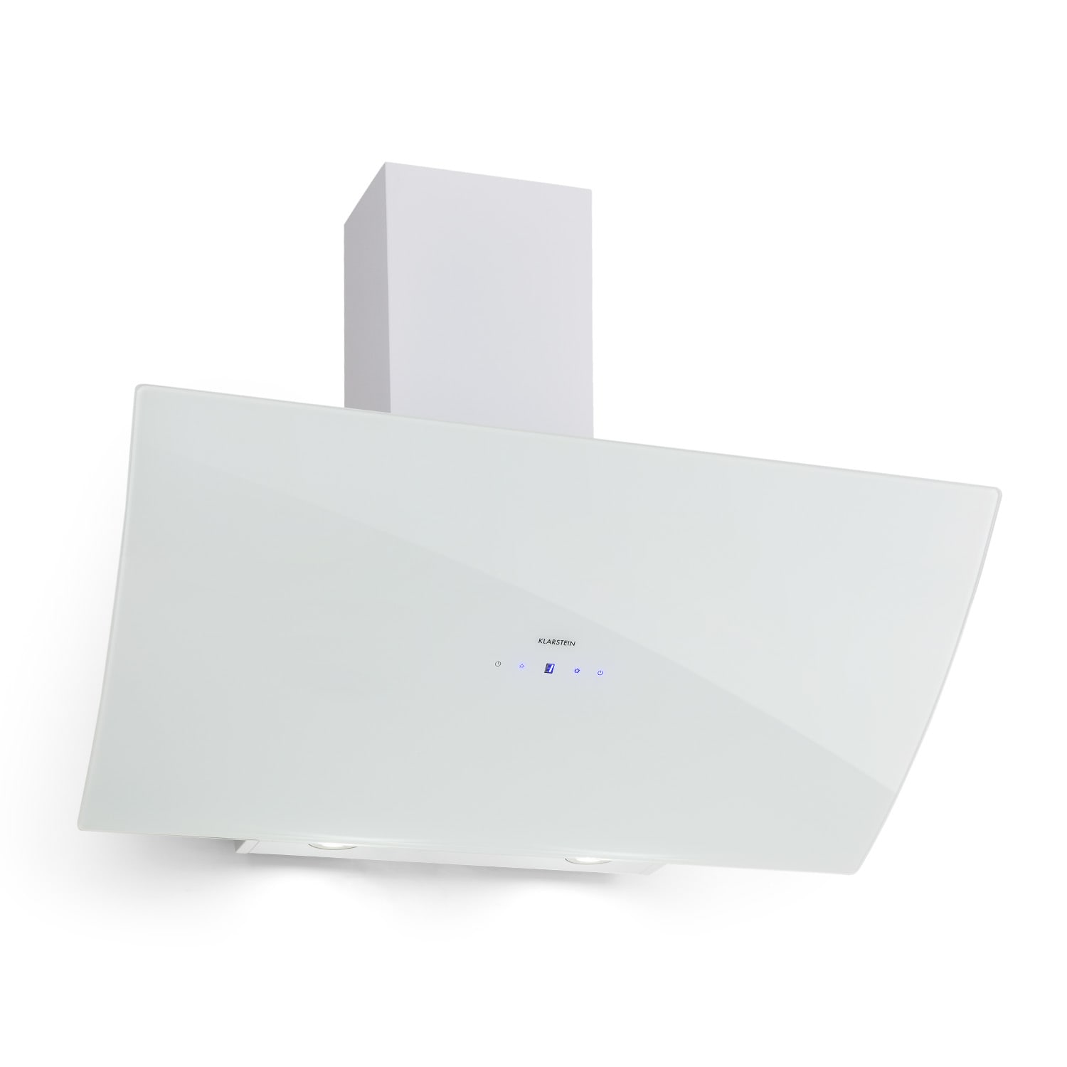 Annabelle 90 Dunstabzugshaube Glas 595 m³/h Touch-Armatur weiß