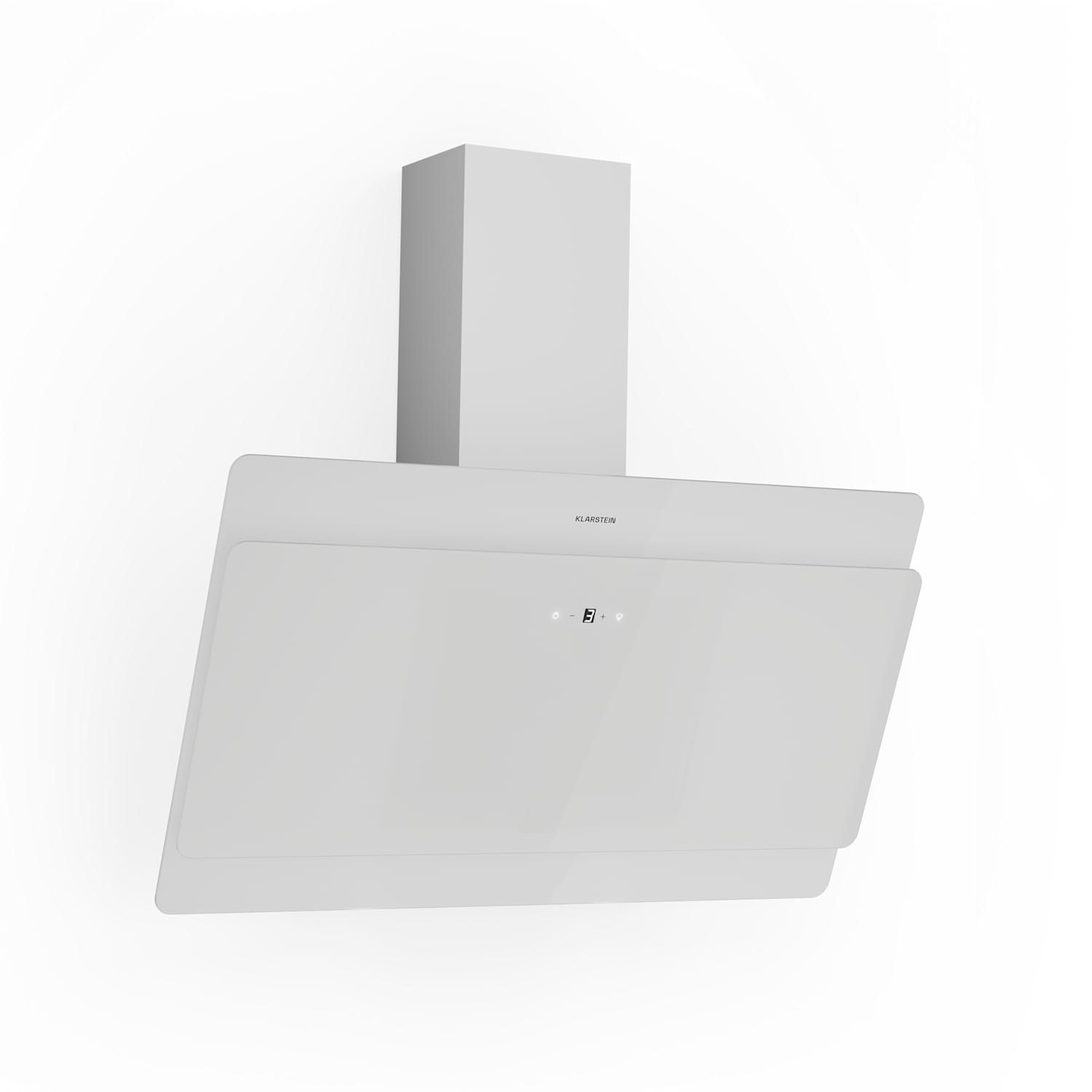 Aurica 90 Köksfläkt 90cm 600 m³/h LED touch glas vit