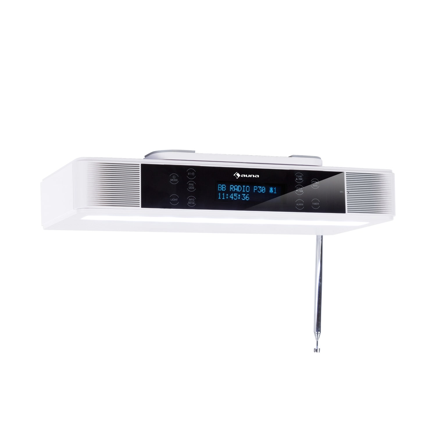 KR-140 Bluetooth Radio de cocina Función manos libres DAB+ Iluminación LED Blanco