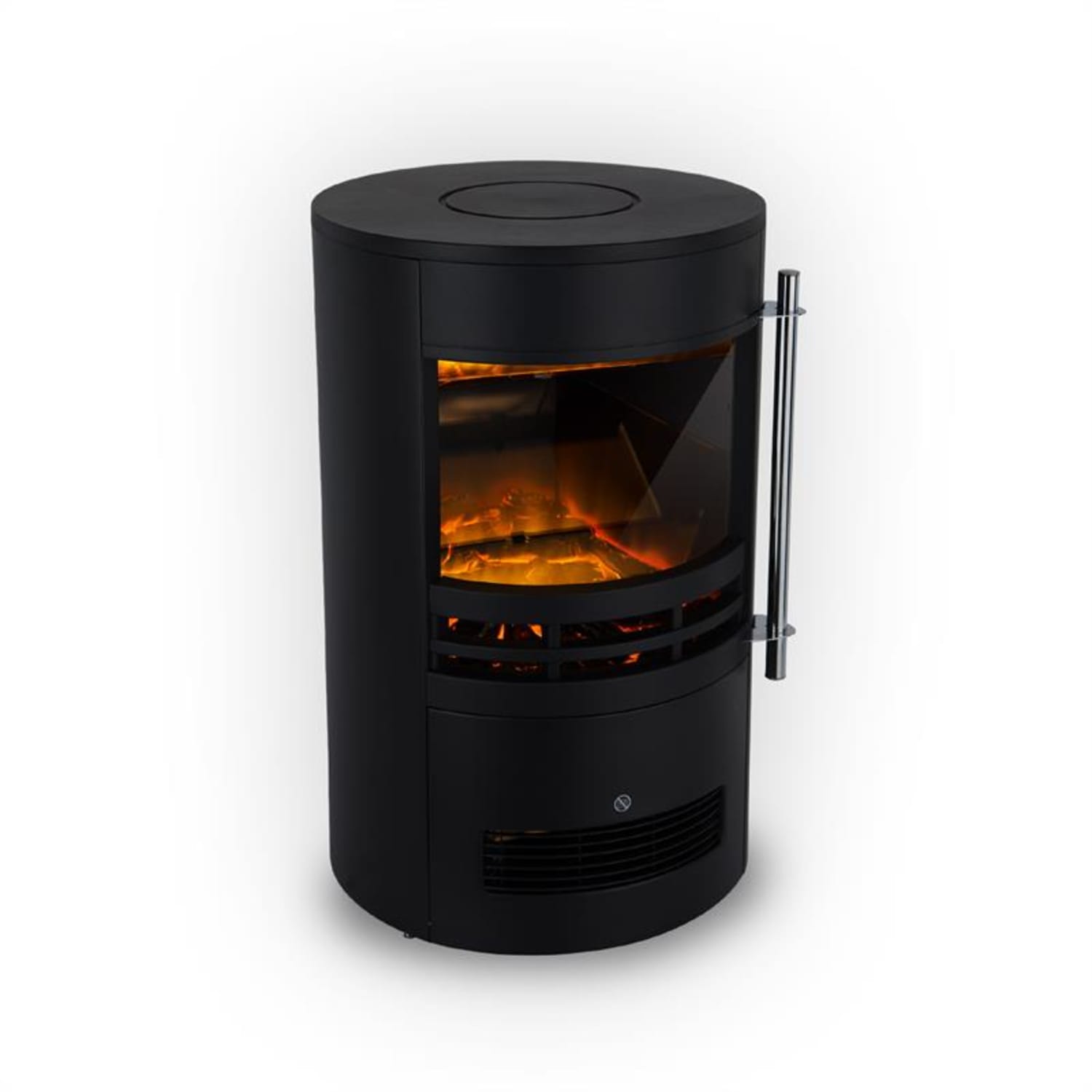 Brixen Cheminée électrique chauffage 900W / 1800W thermostat - noire
