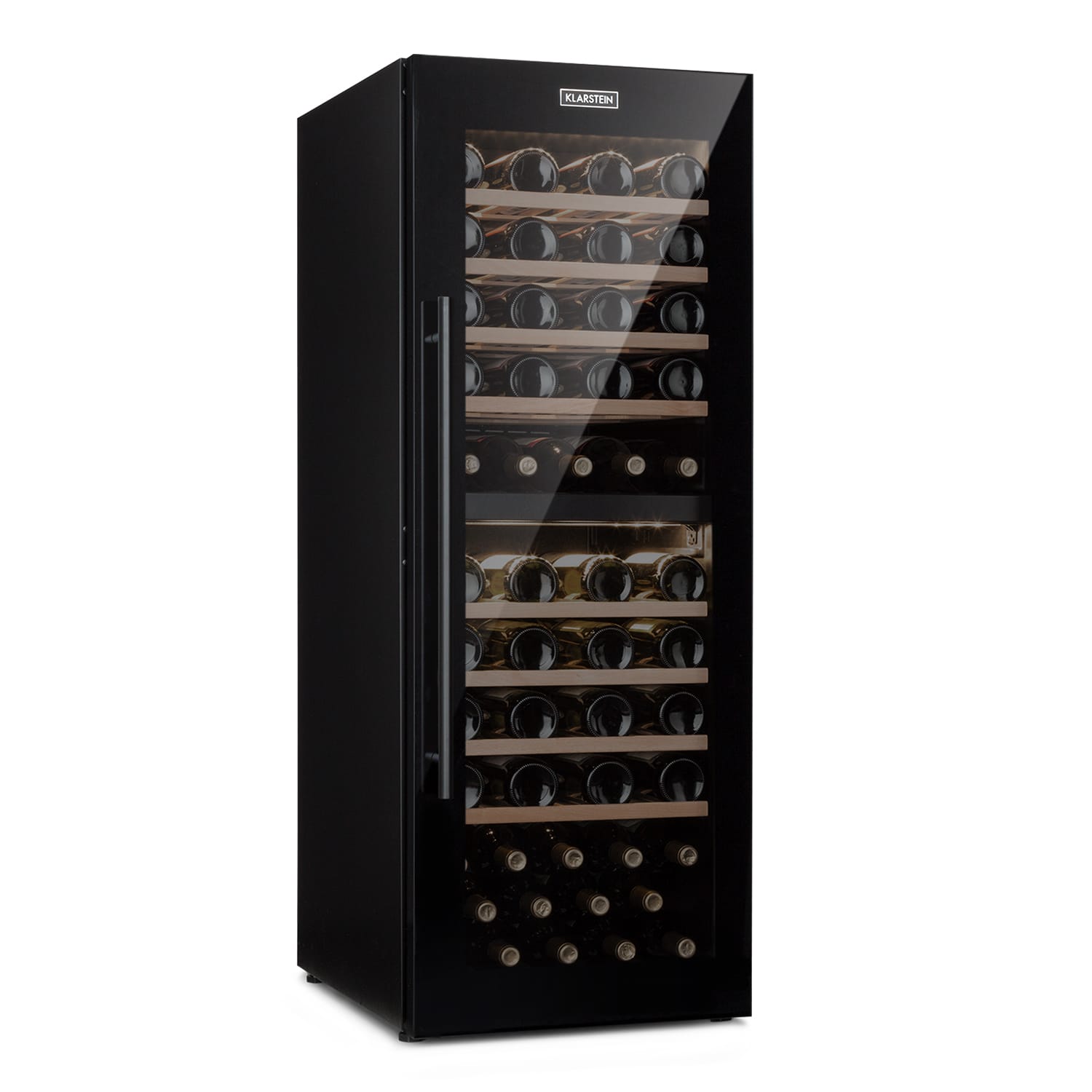 Barossa 77 Duo Weinkühlschrank 2 Zonen 191 L 77 Fl. Touch LED schwarz