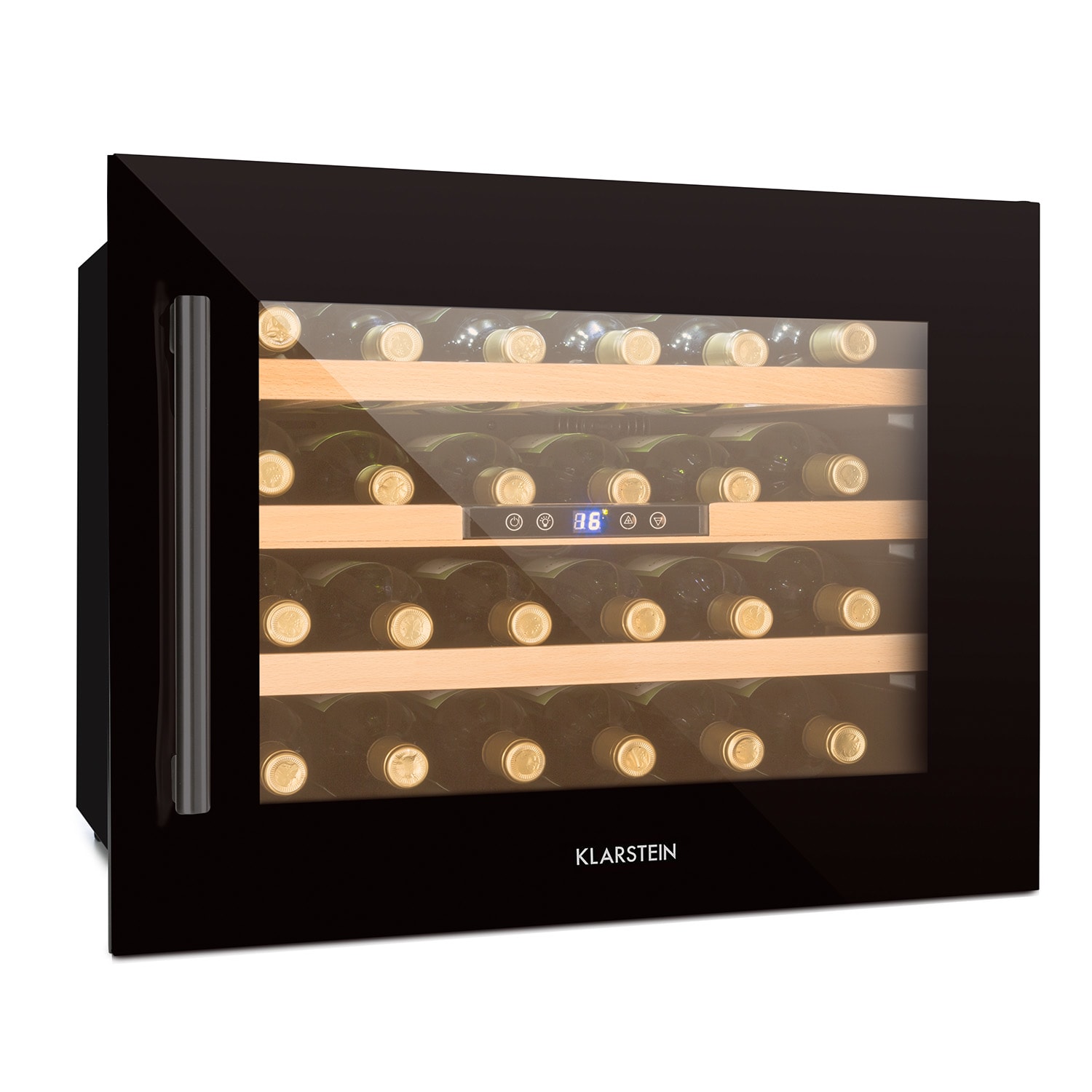 Vinsider 24 Onyx Edition, охладител за вино за вграждане, клас на енергийна ефективност G