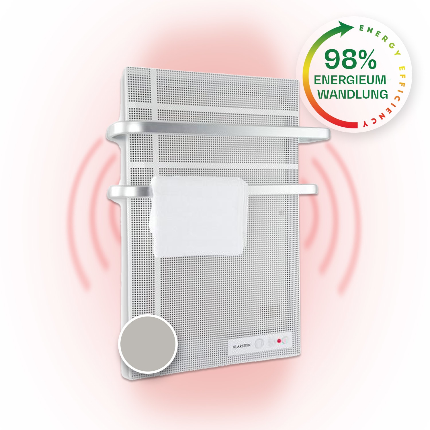 Hot Spot Wave Heizpanel 51x80cm 20m² 1000W stufenlos IP24 Aluminium