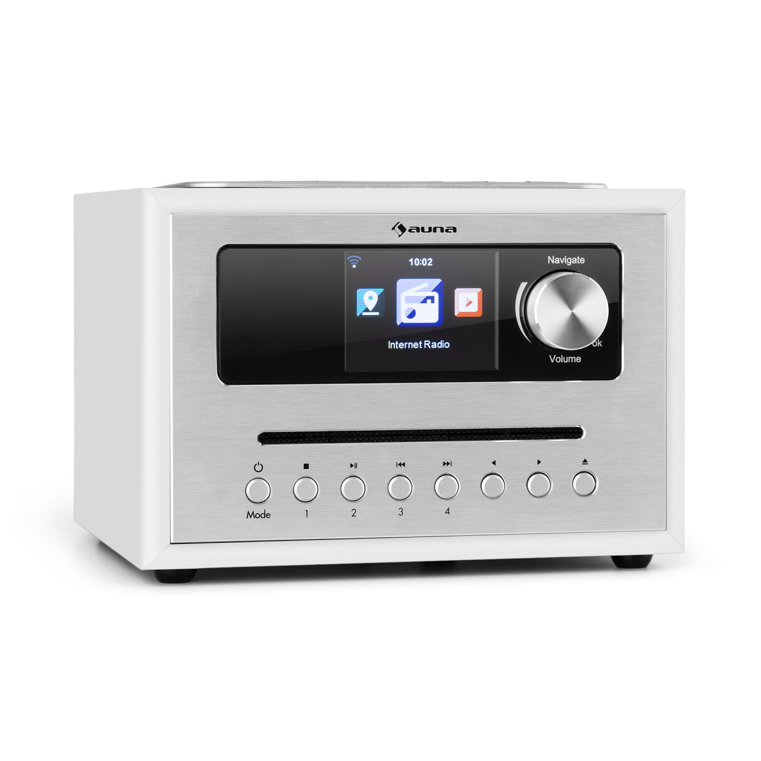 Silver Star CD Cube Radio Bluetooth HCC écran bois blanche