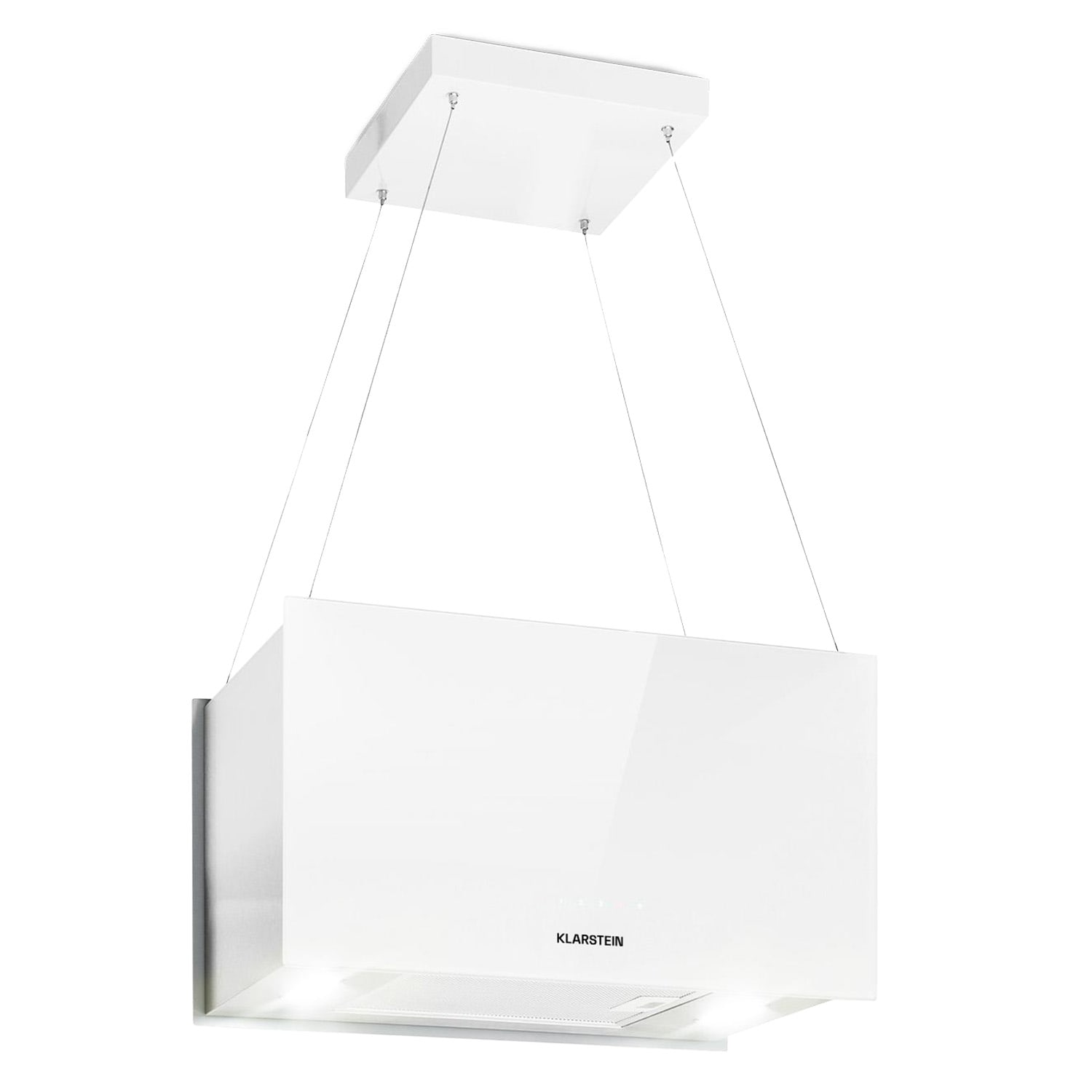 Kronleuchter L Hotte îlot aspirante 60cm 590 m³/h LED classe A - blanc
