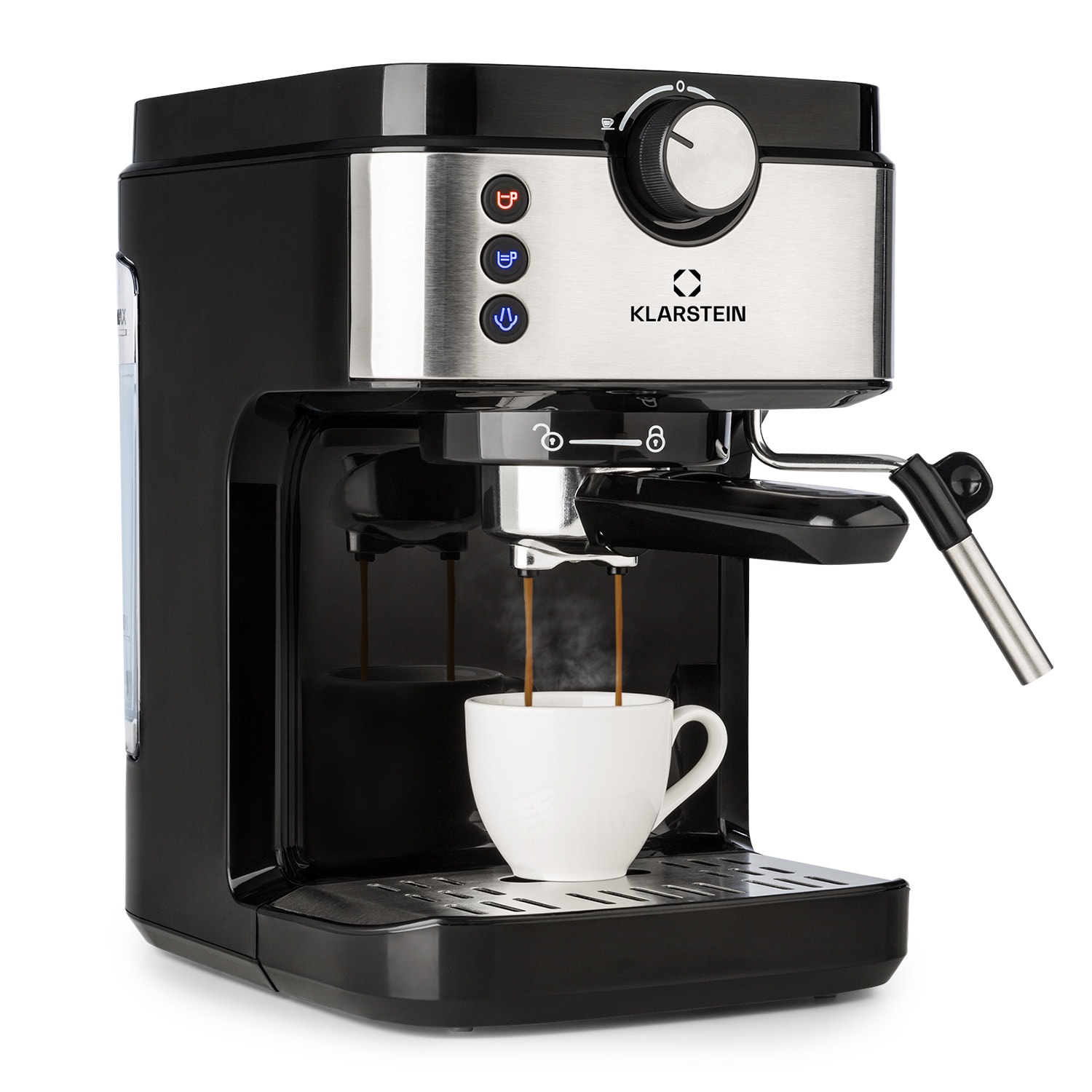 BellaVita Espresso Espressomaschine 20 Bar 1575 W 900 ml Tassenwärmer