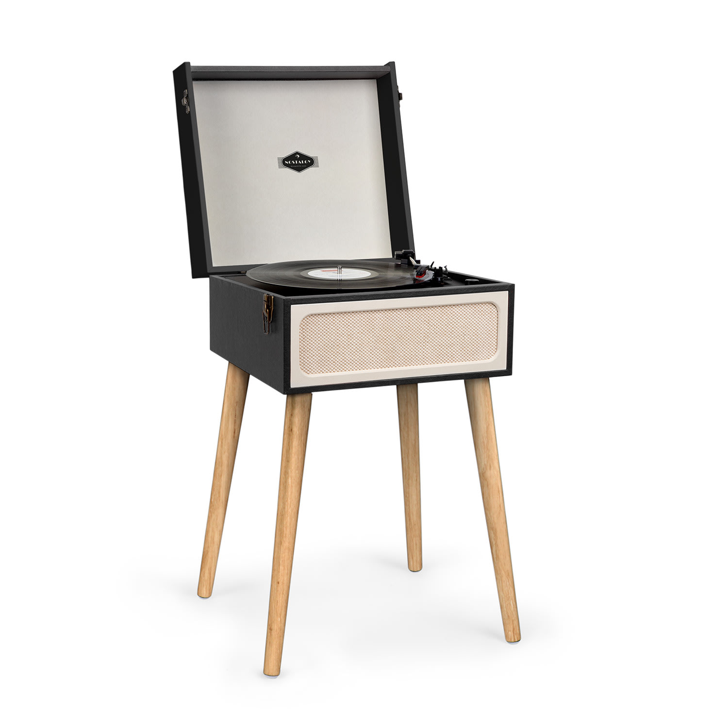 Sarah Ann, gramofón, bluetooth, USB, 33, 45 a 78 ot./min., čierny/krémový
