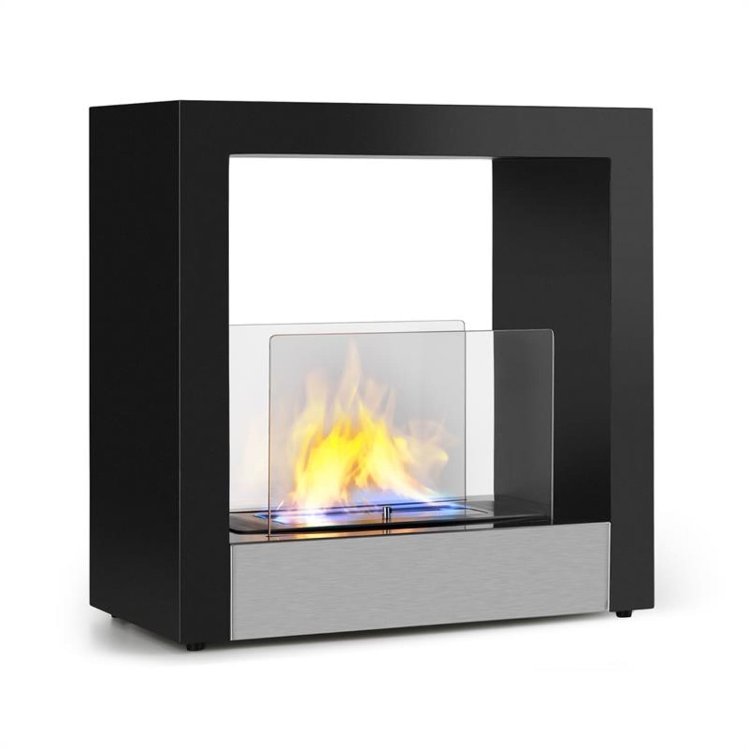Phantasma Cube Ethanol-Kamin rauchfrei Edelstahl-Brenner 4h Edelstahl