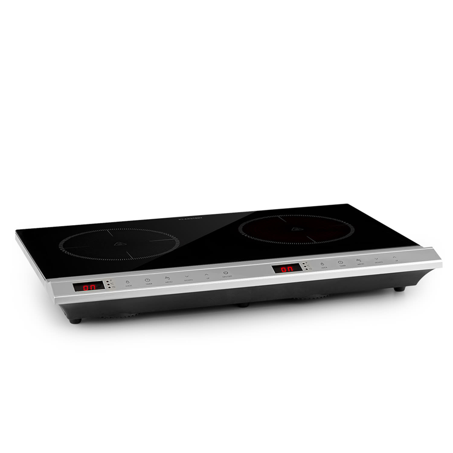 MisterCook Duo Placa de cocción con infrarrojos de 3000 W, 90-650 °C y temporizador de apagado