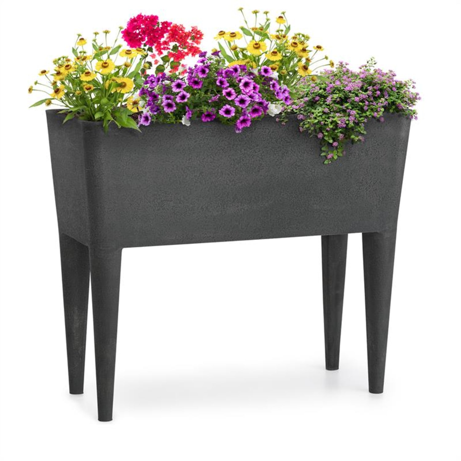 Mammutgrow Hochbeet 76 x 65 x 37 cm UV- und Frostschutz anthrazit