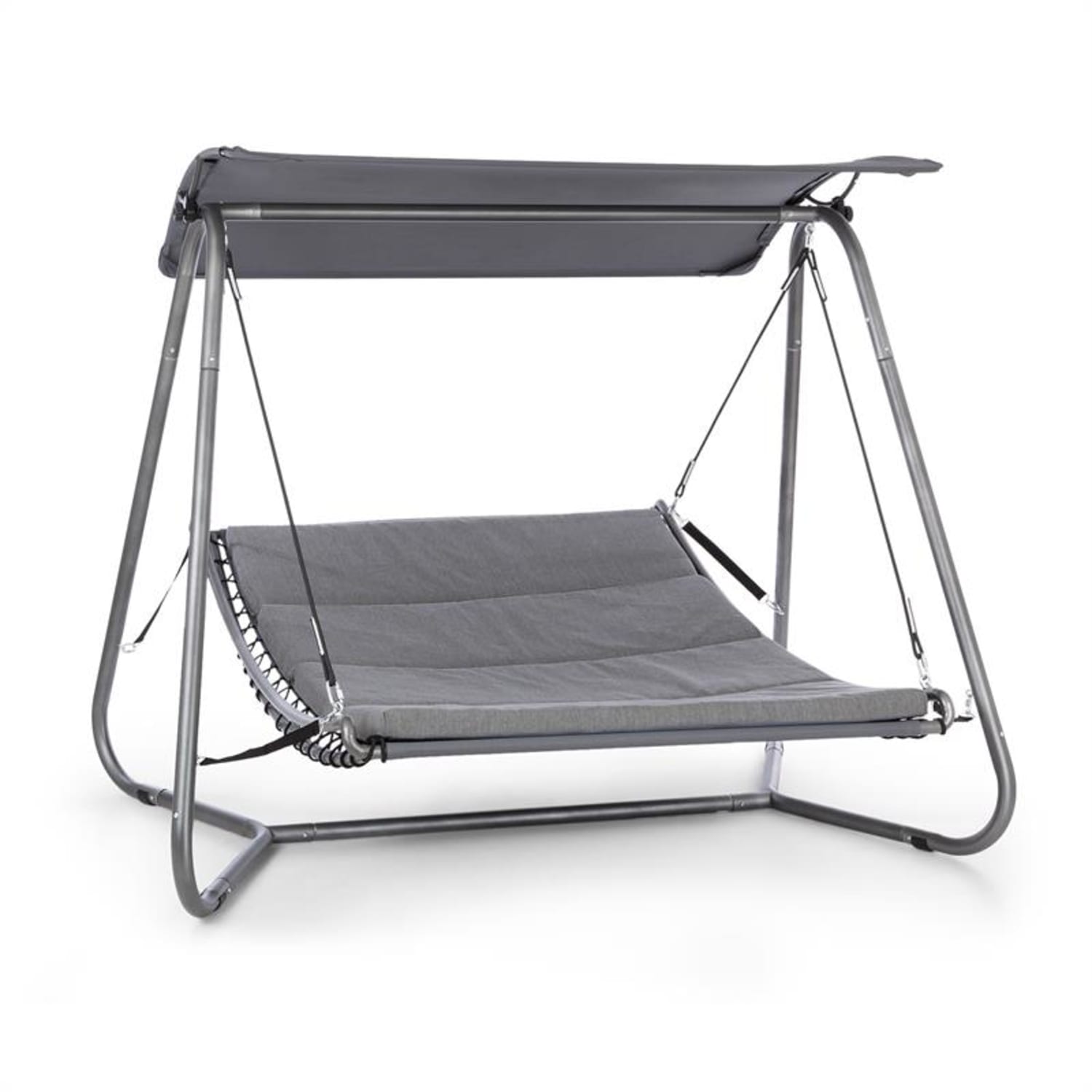 Garden Grove, swingbed, leżak ogrodowy, stalowa rama, poliester, antracyt