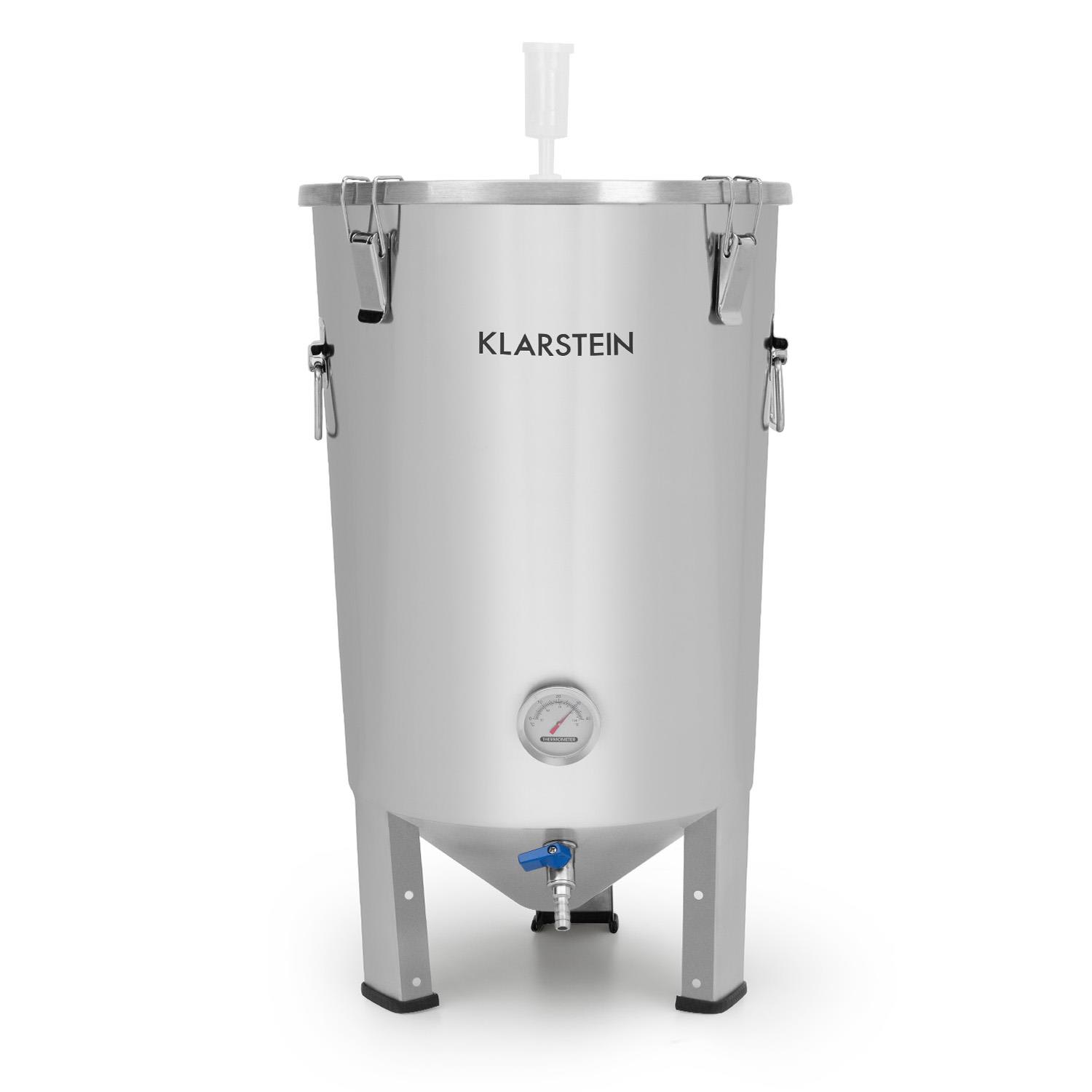 Gärkeller, fermentační kotel, 30l, kvasné trubky, teploměr, 304 ušlechtilá ocel