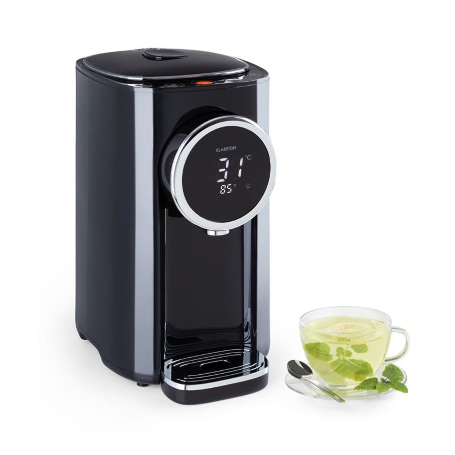 Hot Spring Plus dispensador de agua caliente 5 l tanque de agua de acero inoxidable 45-95 °C negro