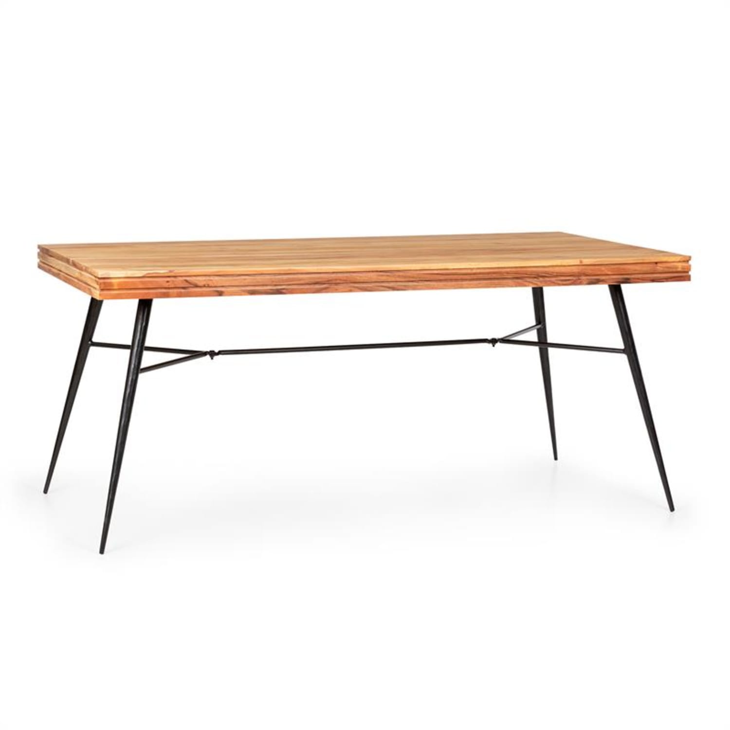 Vantor Esstisch Akazienholz Eisengestell 175 x 78 x 80 cm Holz