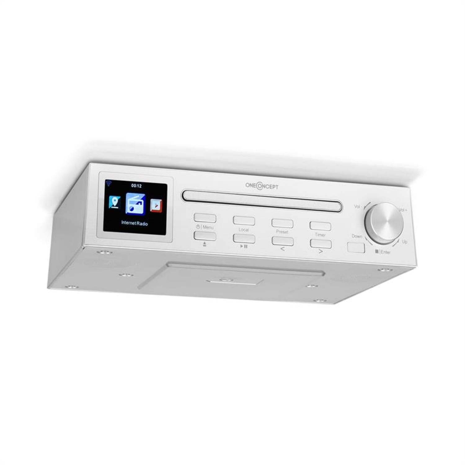 Streamo Chef Küchenradio CD-Player BT 2,4"HCC Display weiß