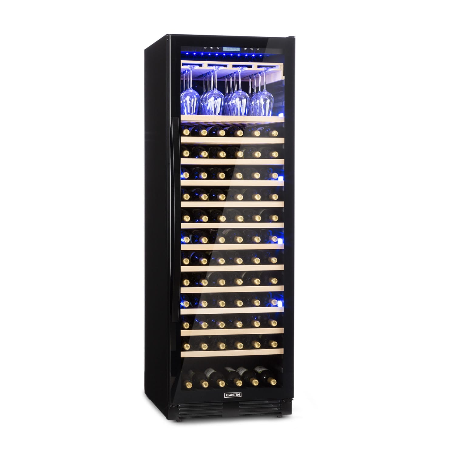 Vinovilla Onyx Grande, veľkoobjemová vinotéka, 433 l, 165 fliaš, čierna
