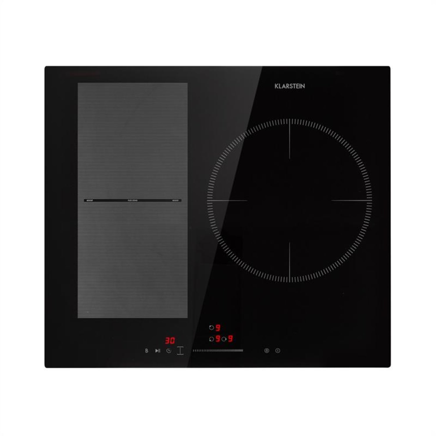 Delicatessa 3 Flex, индукционен котлон, 3 зони, 6600 W, керамична повърхност, черна